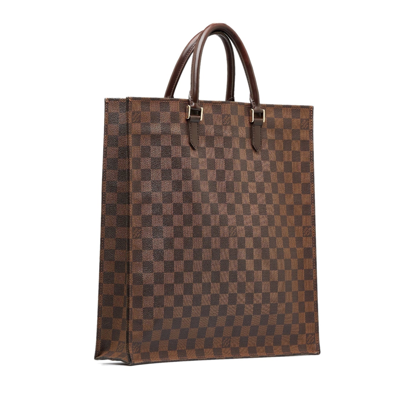 LOUIS VUITTON Damier Ebene Sac Plat Tote Bag