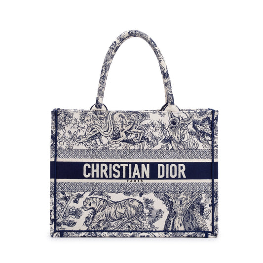 Christian Dior 2020 Medium Toile de Jouy Reverse Book Tote