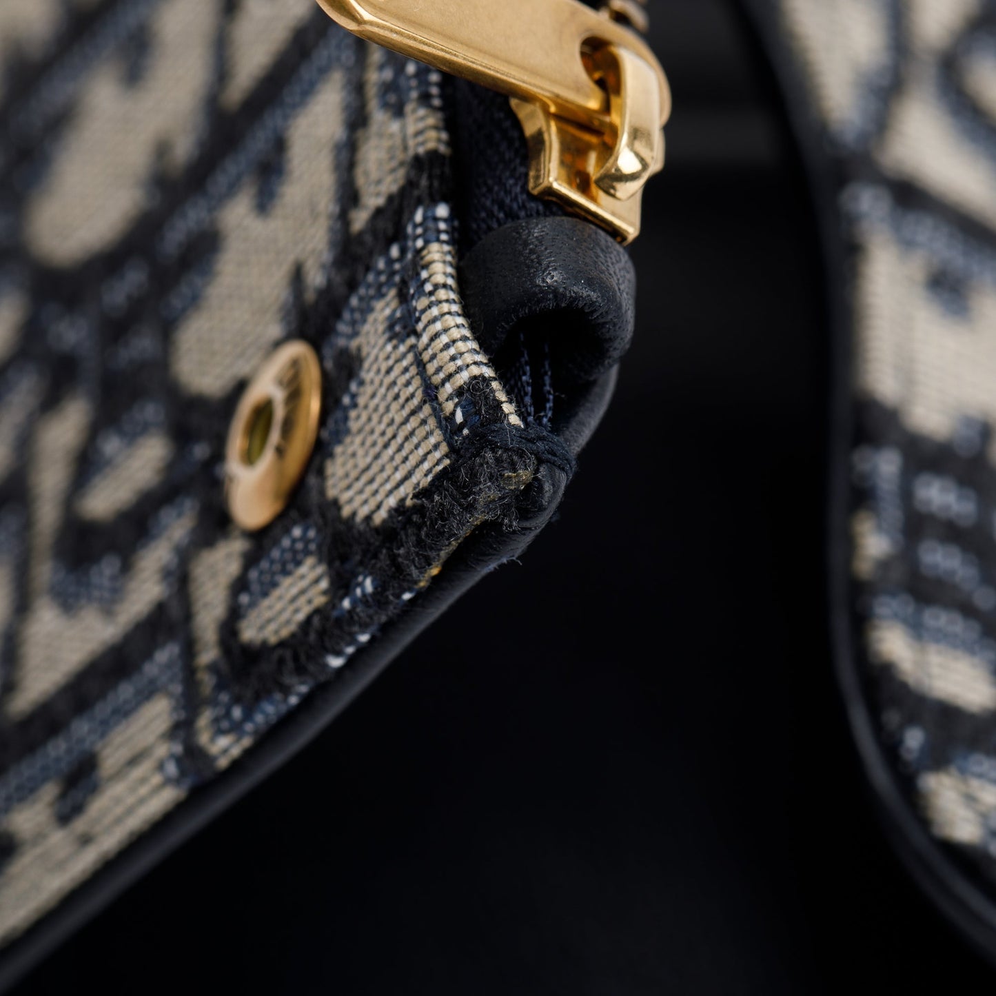 Christian Dior 2020 Oblique Saddle Compact Wallet