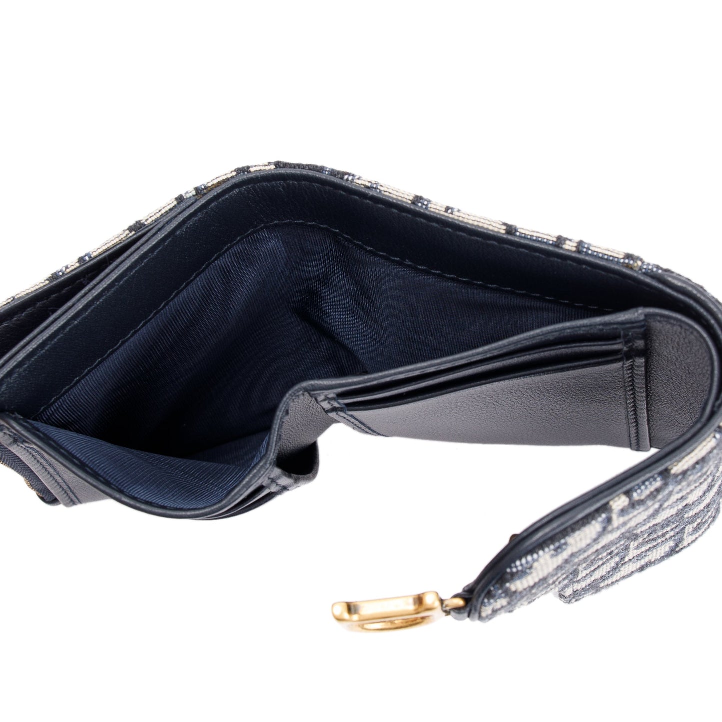 Christian Dior 2020 Oblique Saddle Compact Wallet