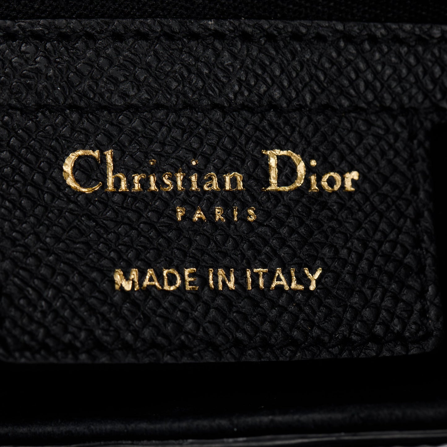 Christian Dior 2021 Black Grained Calfskin Leather Medium Saddle Bag