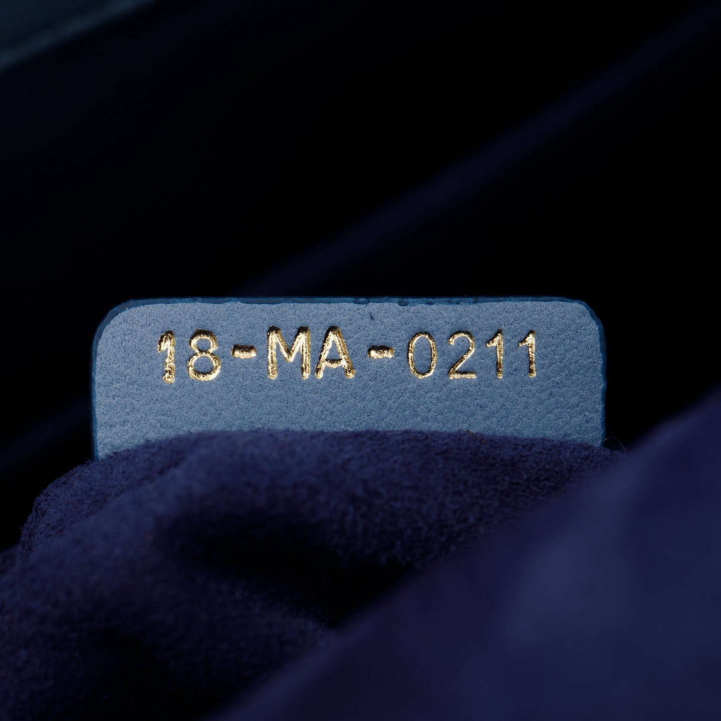 Christian Dior 2021 Blue Gradient Leather Medium Lady Dior Bag