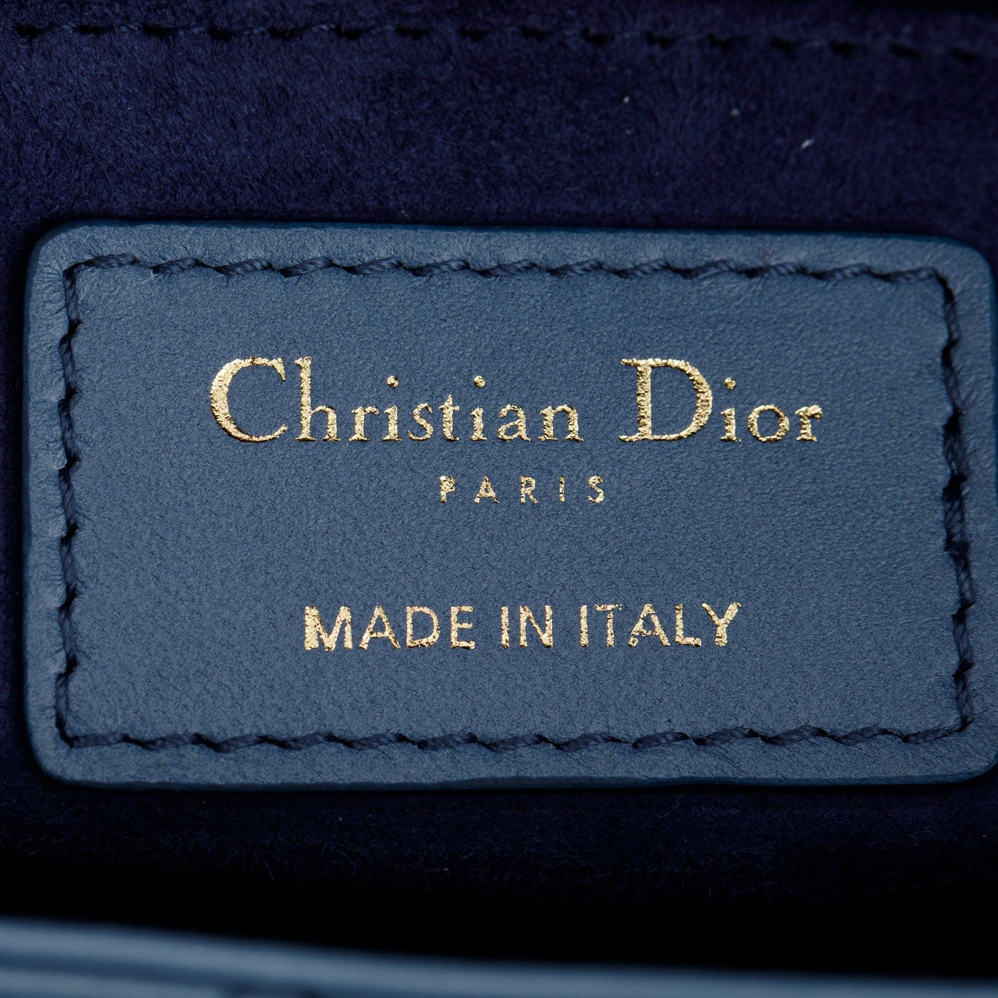 Christian Dior 2021 Blue Gradient Leather Medium Lady Dior Bag