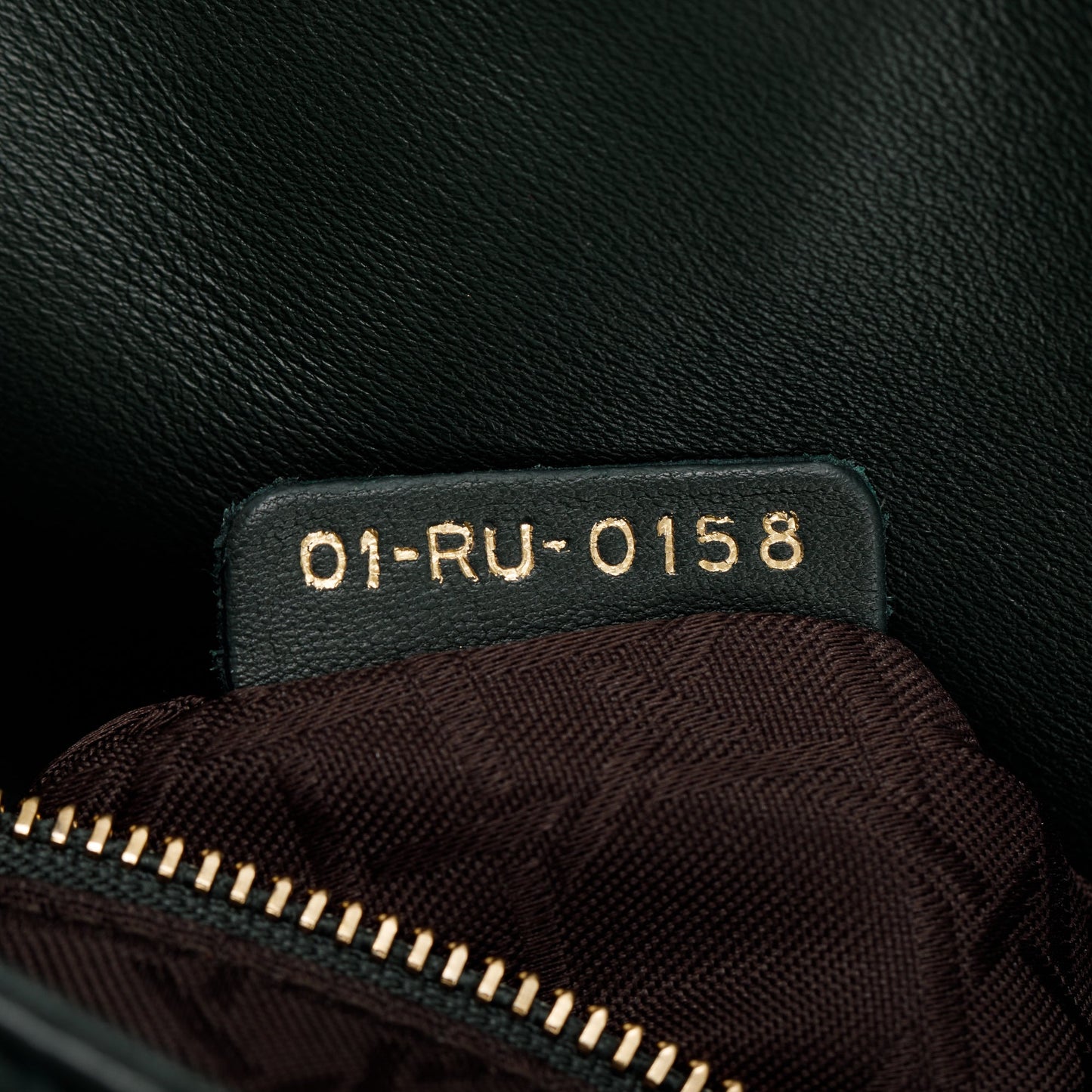 Christian Dior Green Cannage Lambskin Leather Small Lady Dior My Abcdior Bag