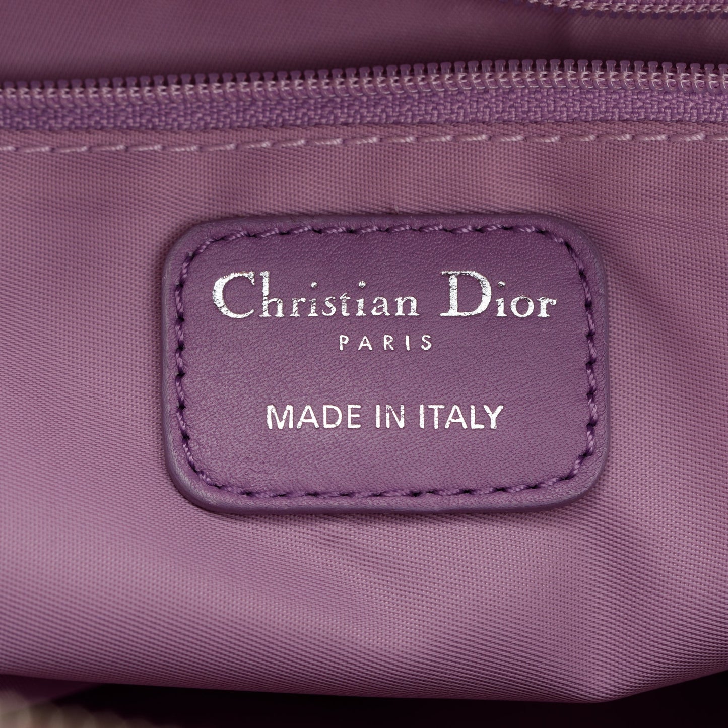 Christian Dior Purple Cannage Quilted Satin Charming Bag