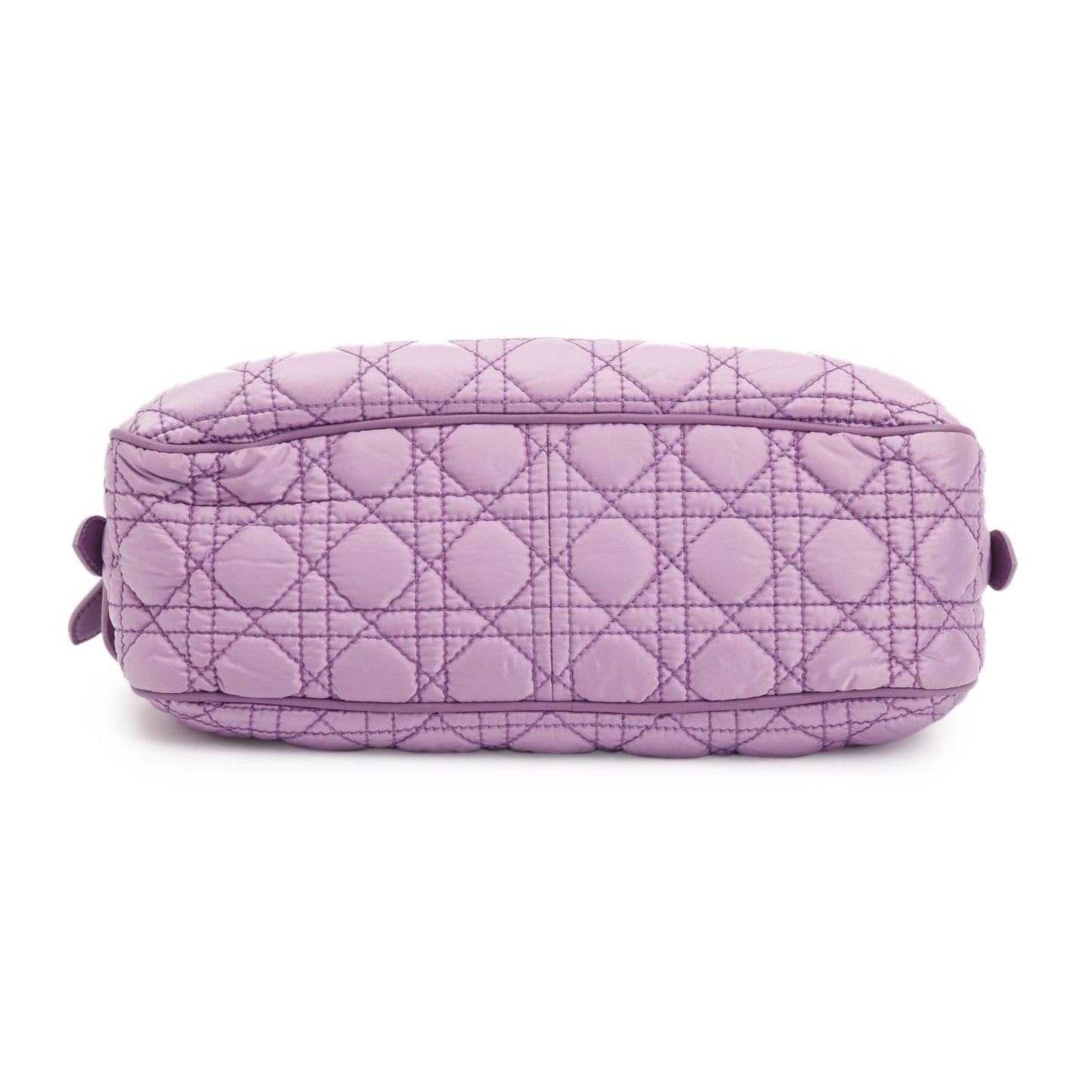 Christian Dior Purple Cannage Quilted Satin Charming Bag