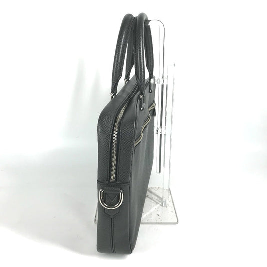 LOUIS VUITTON Business bag M30643 Taiga Leather black Taiga PortoDocument Business PDV mens  d