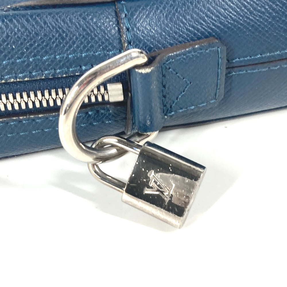 LOUIS VUITTON Business bag M32716 Taiga Leather blue Taiga PortoDocument Business PDV