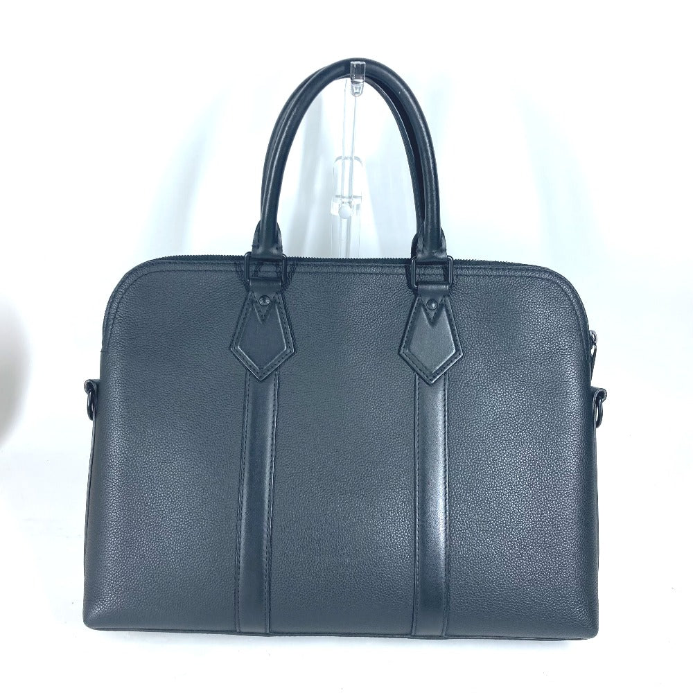 LOUIS VUITTON Business bag M59159 , Grained calf leather black LV Aerogram Take Off Briefcase