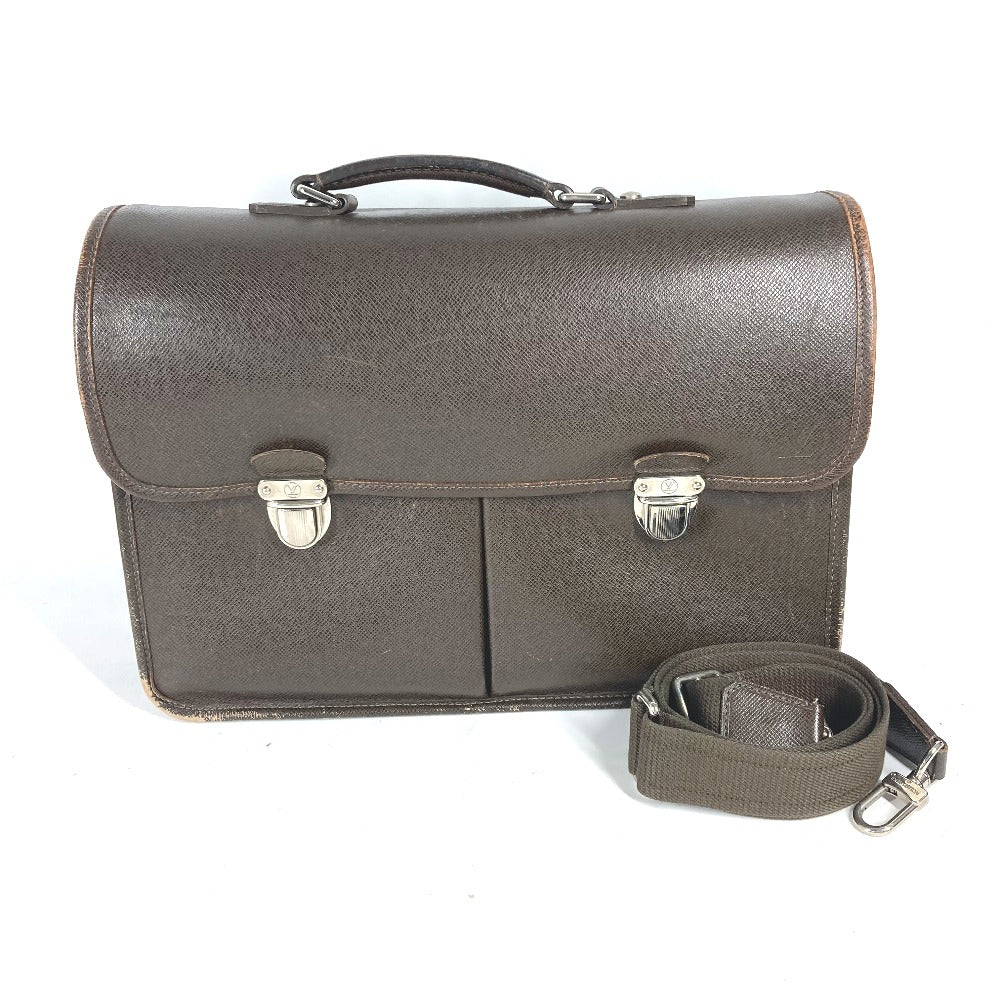 LOUIS VUITTON Business bag M32618 Taiga Leather Brown Taiga Anton