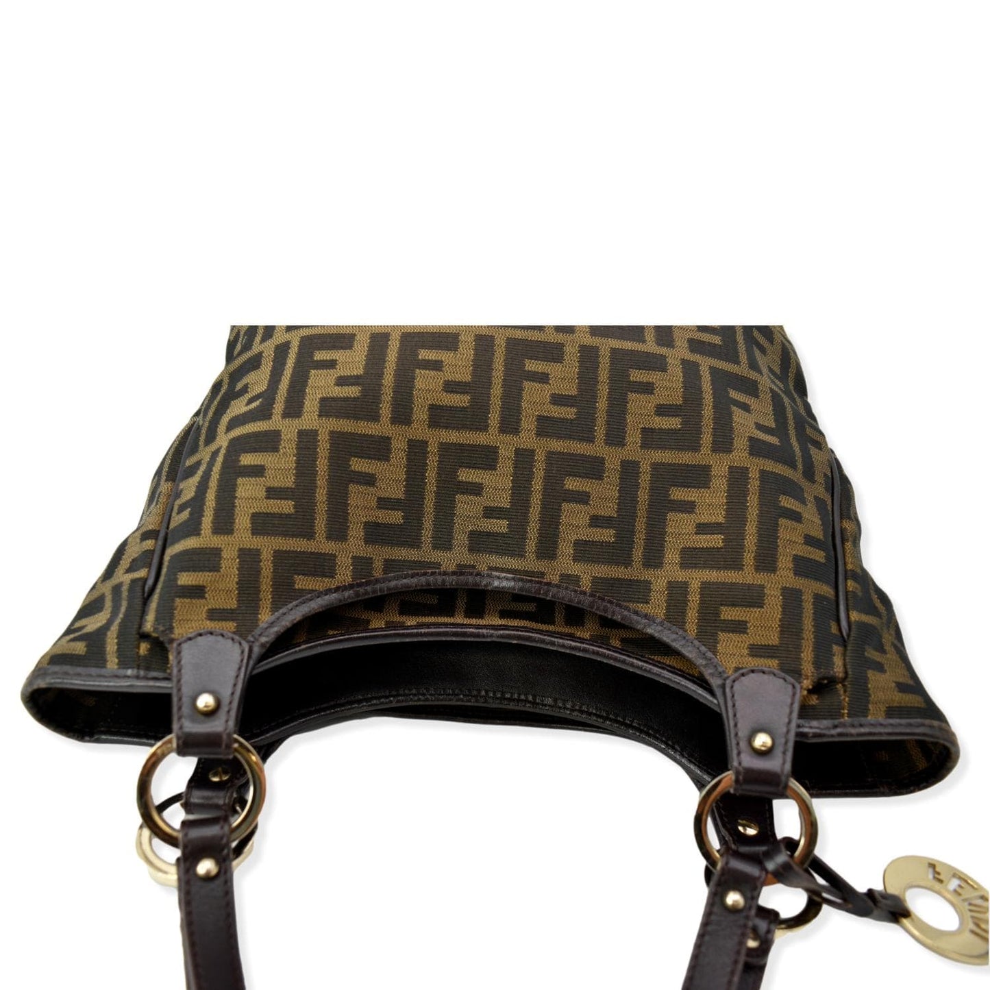 FENDI Chef Zucca Canvas Tote Bag Tobacco Brown