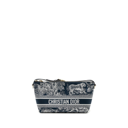 Dior medium Dior travel nomad pouch fabric navy