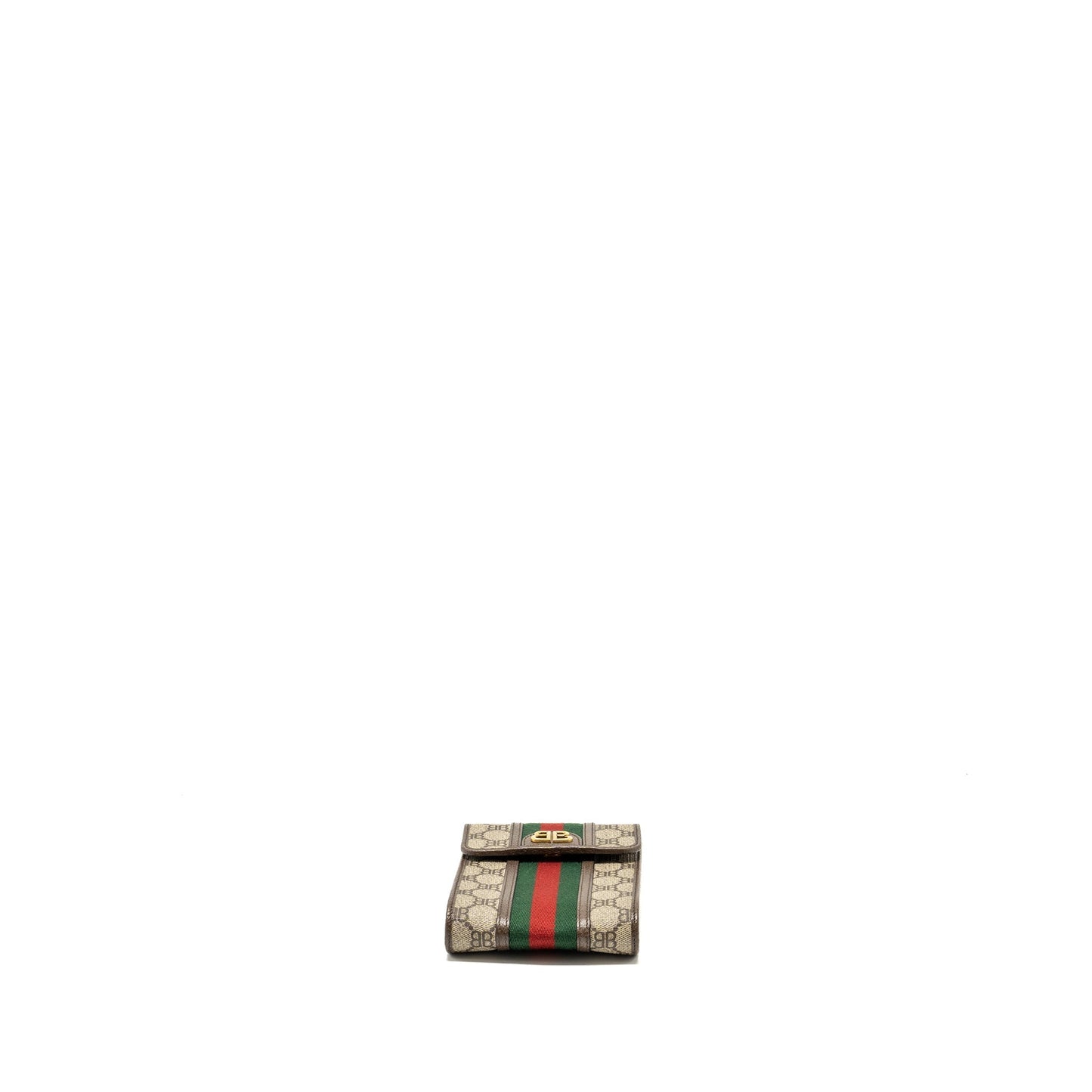 GUCCI x BALENCIAGA The Hacker Project Phone Crossbody Purse Canvas/Leather Brown/Multicolour