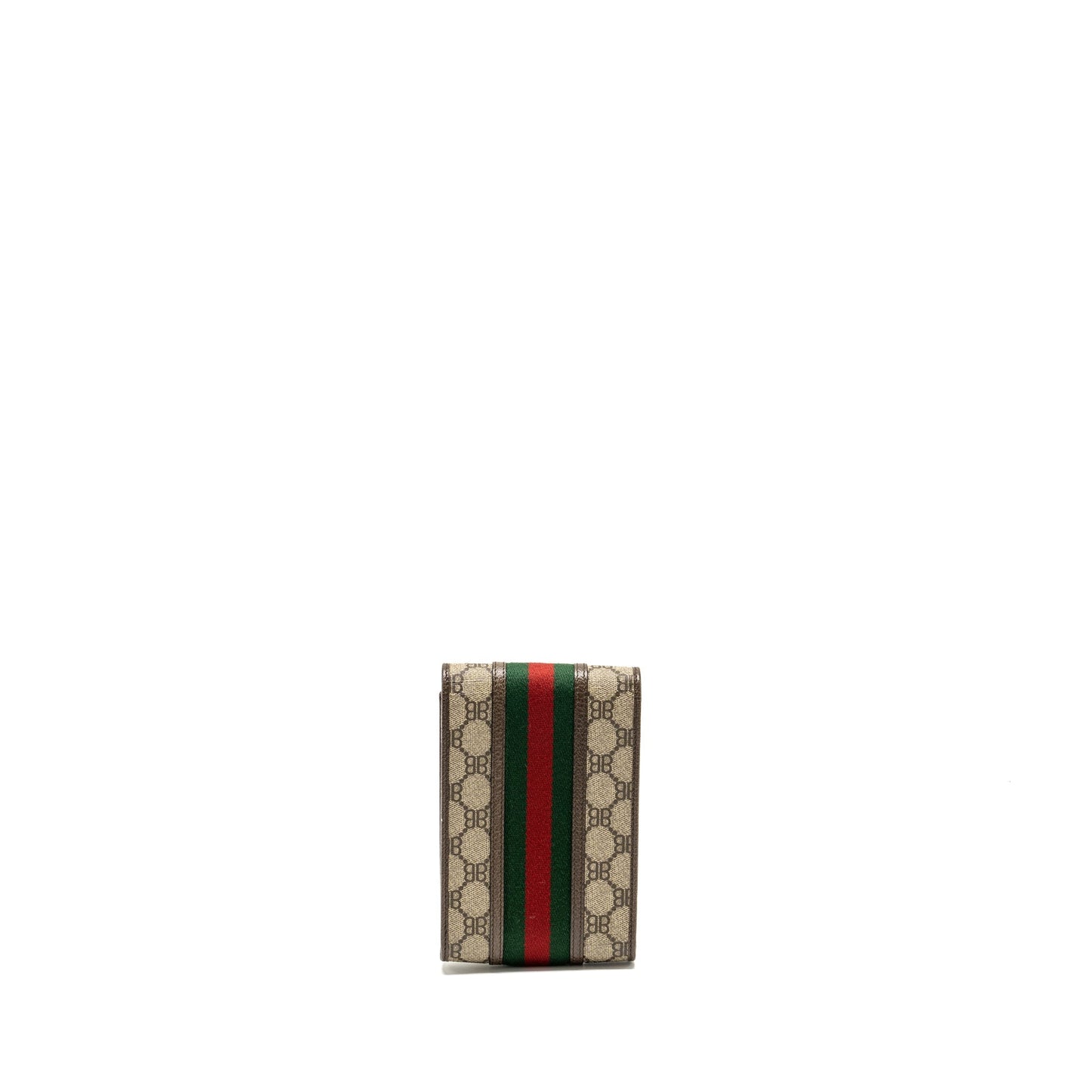 GUCCI x BALENCIAGA The Hacker Project Phone Crossbody Purse Canvas/Leather Brown/Multicolour