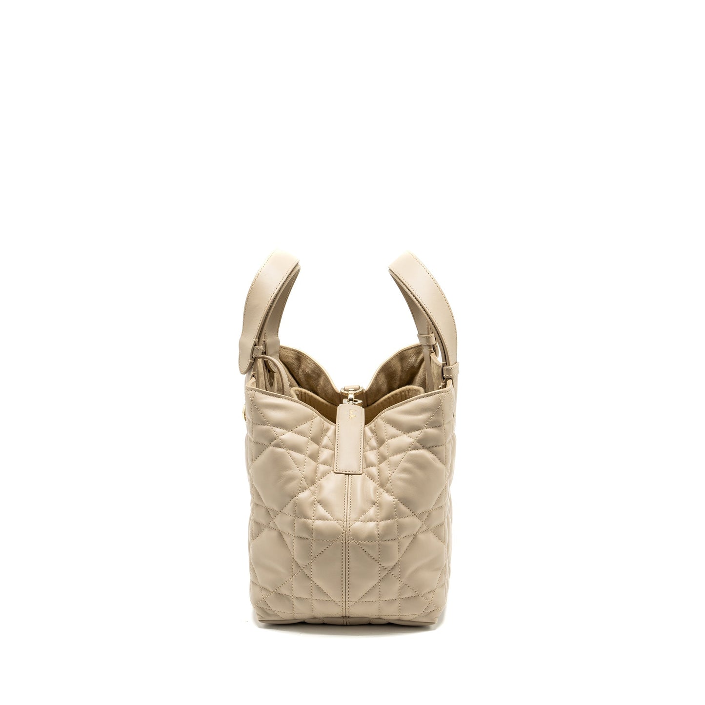 Dior Medium Dior Toujours Tote Purse Calfskin Powder Beige