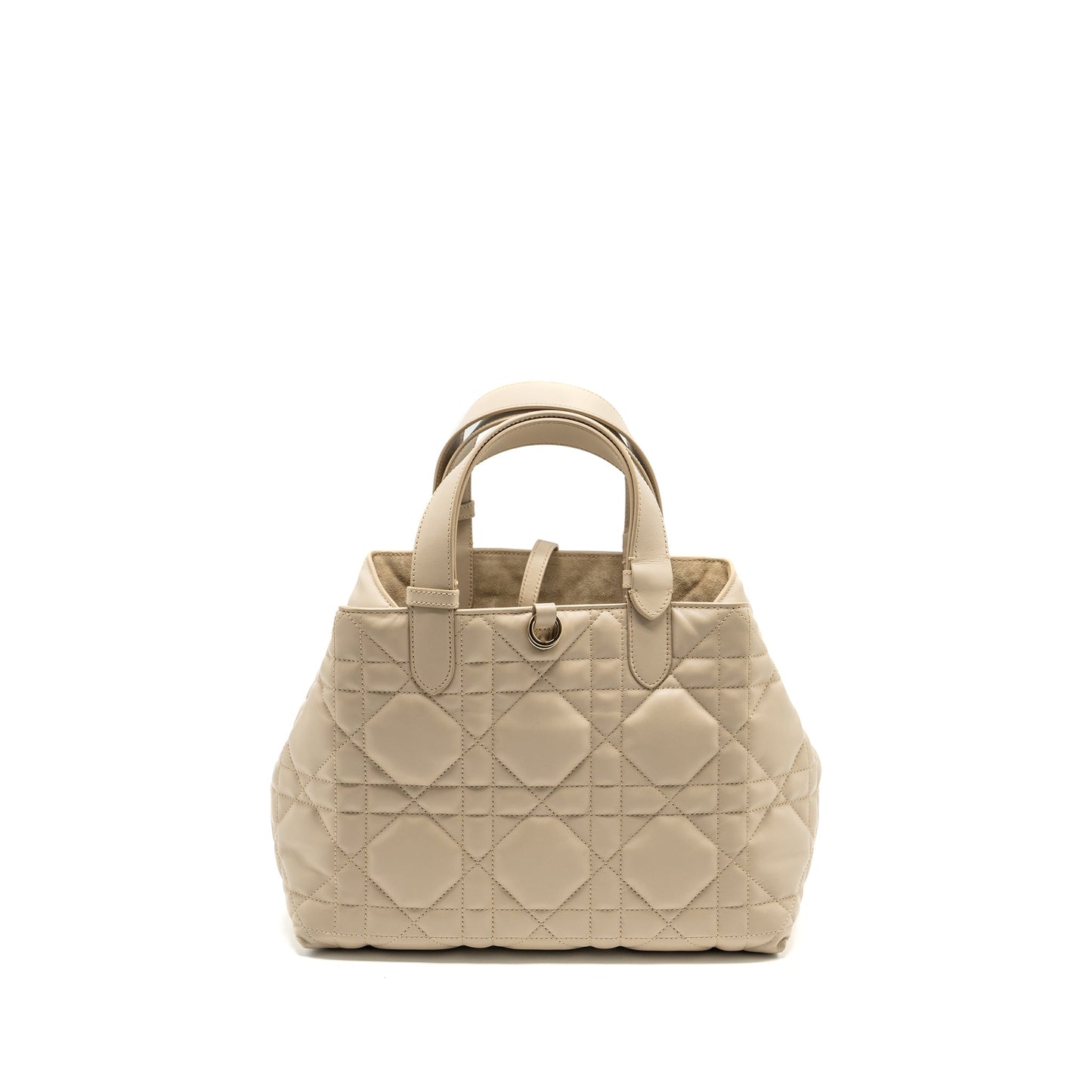 Dior Medium Dior Toujours Tote Purse Calfskin Powder Beige