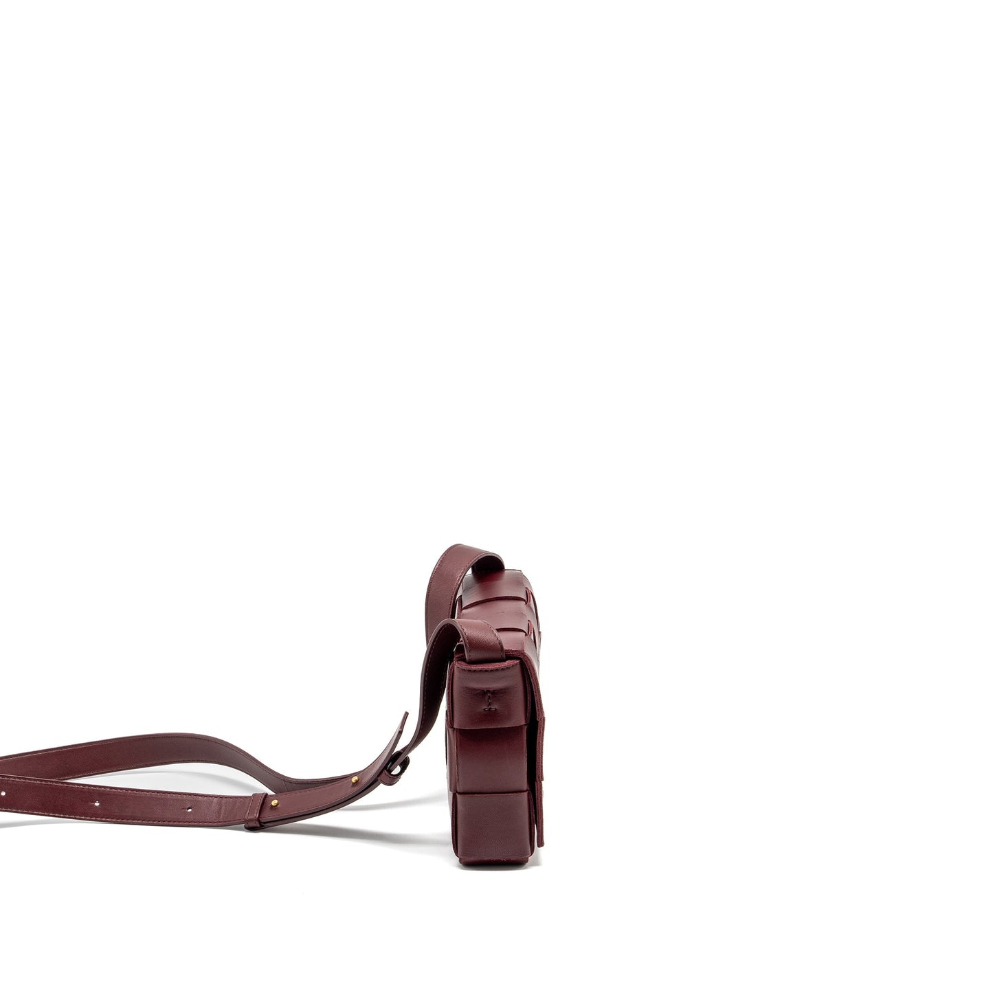 Bottega Veneta Classic Cassette Purse Lambskin Burgundy