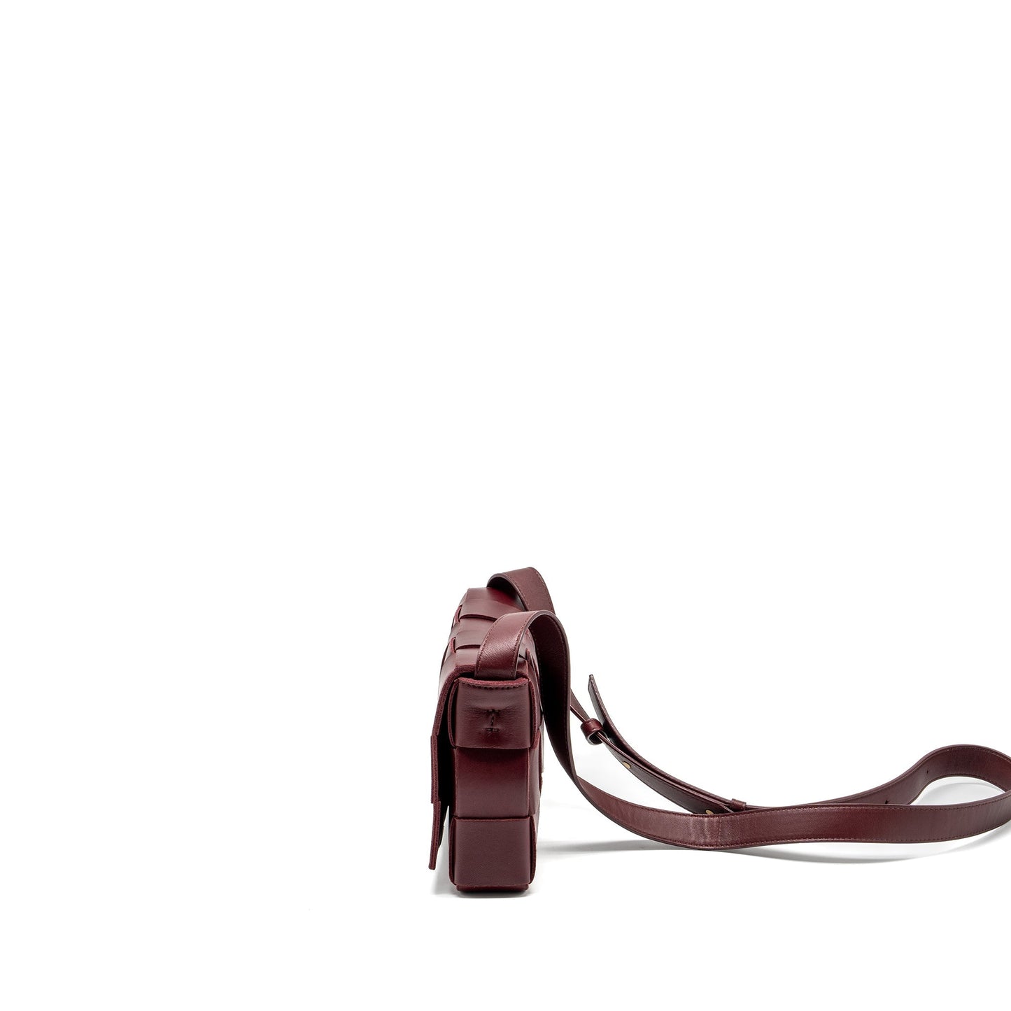 Bottega Veneta Classic Cassette Purse Lambskin Burgundy