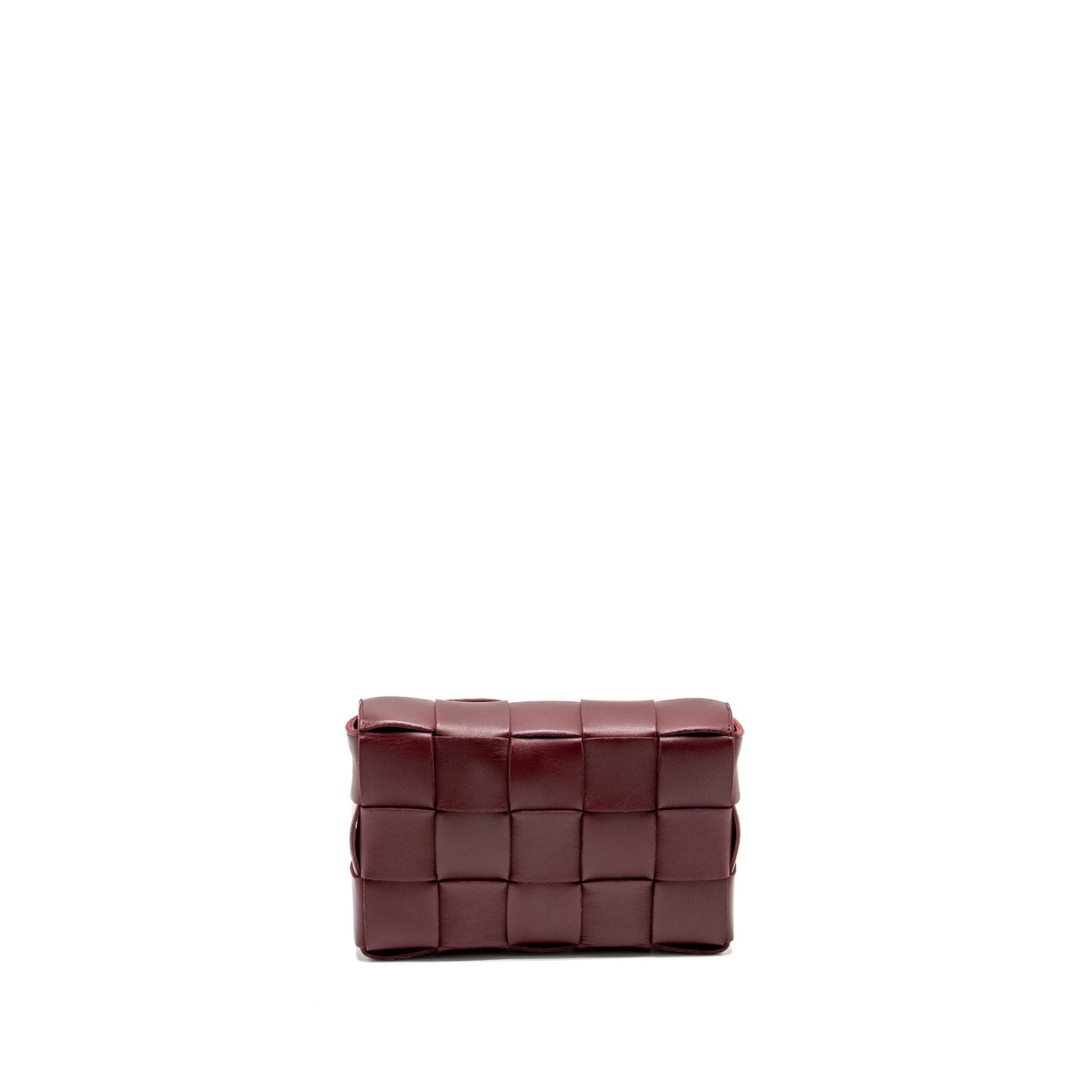 Bottega Veneta Classic Cassette Purse Lambskin Burgundy