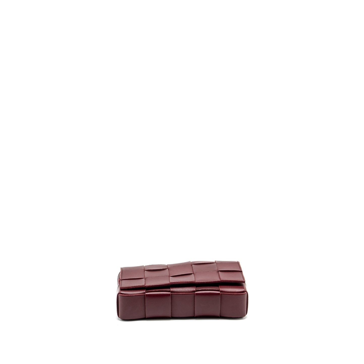 Bottega Veneta Classic Cassette Purse Lambskin Burgundy