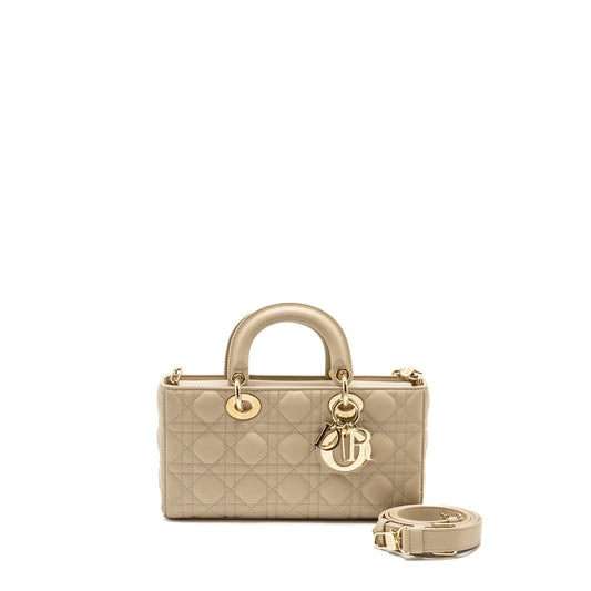 Dior Medium Lady D-Joy Purse Lambskin Beige