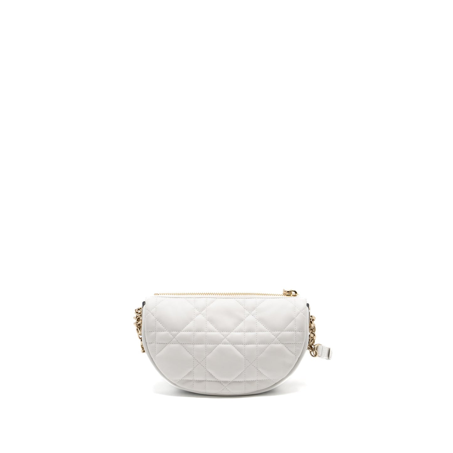 Dior Medium Dior Vibe Hobo Purse Lambskin White