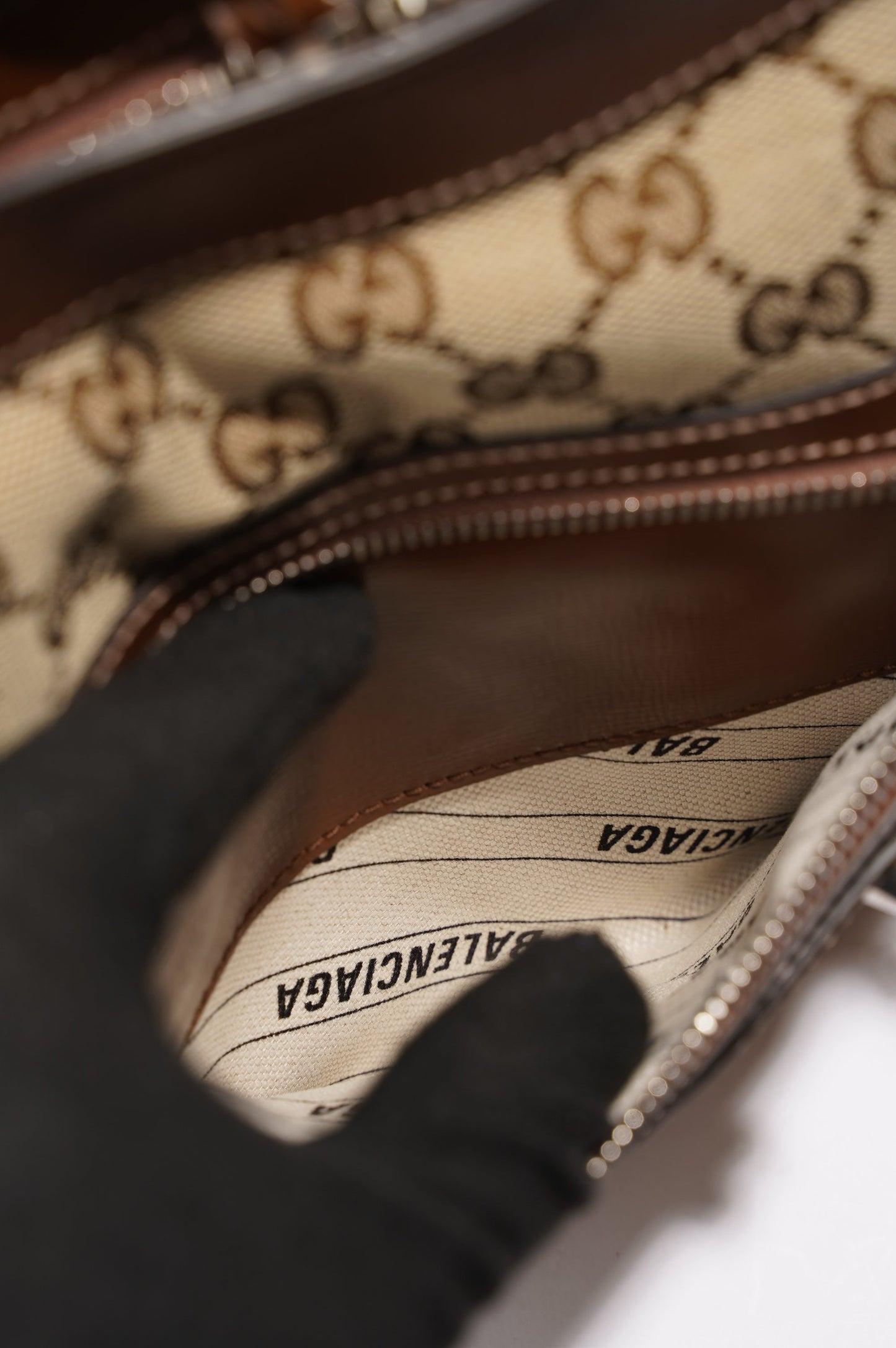 Gucci X Balenciaga Hacker Project GG Neo Classic Bag Brown Medium