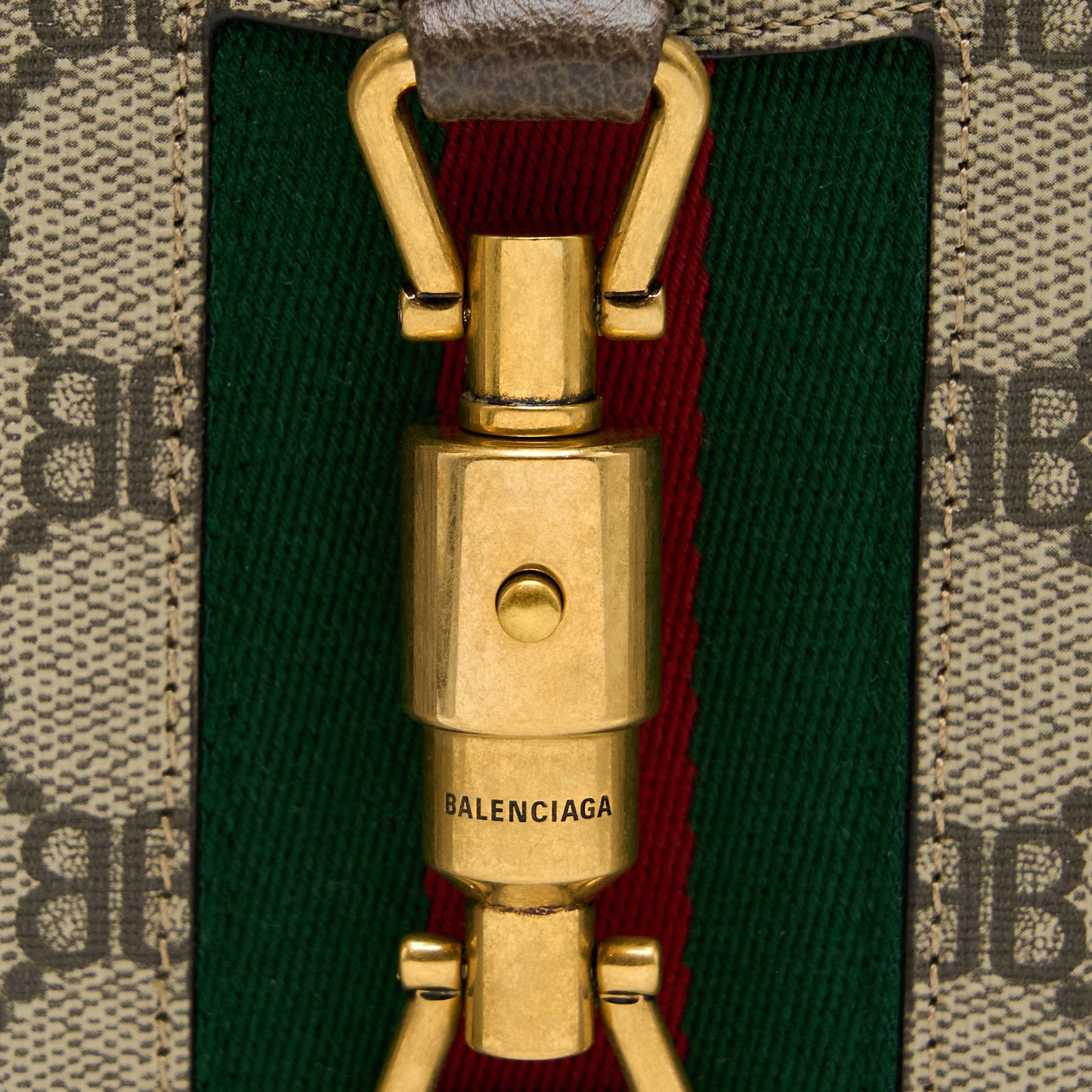 Gucci/Balenciaga Jackie Purse Supreme Canvas And Leather