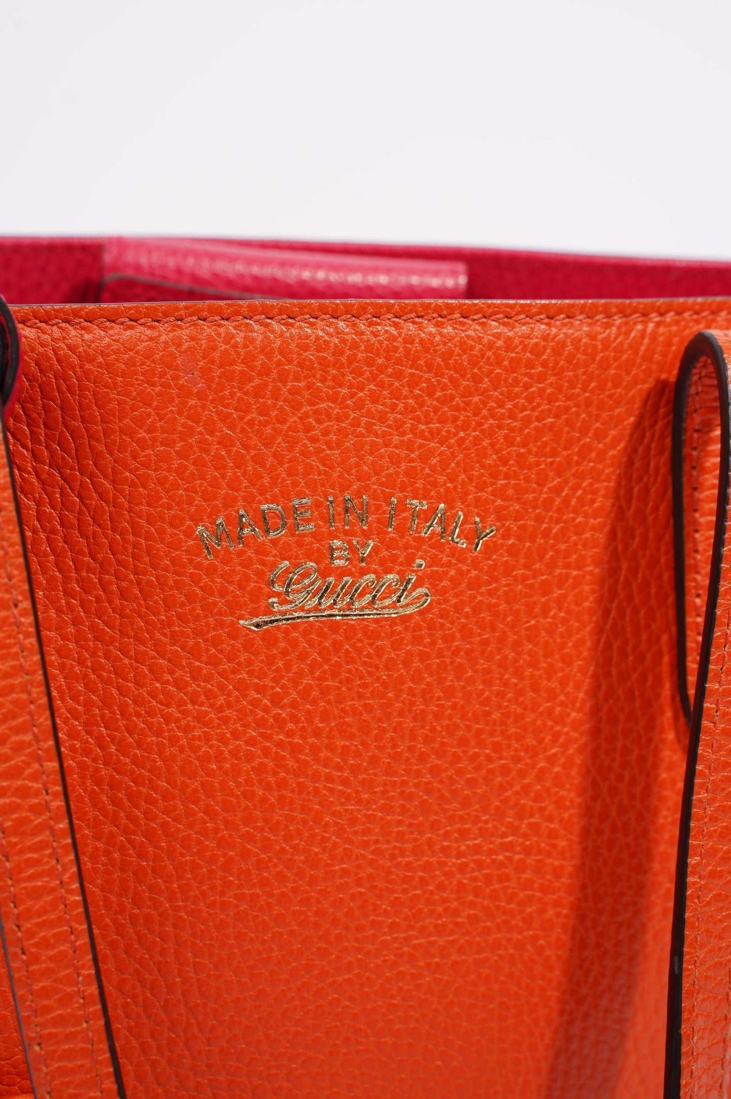 Gucci Womens Swing Tote Burnt Orange