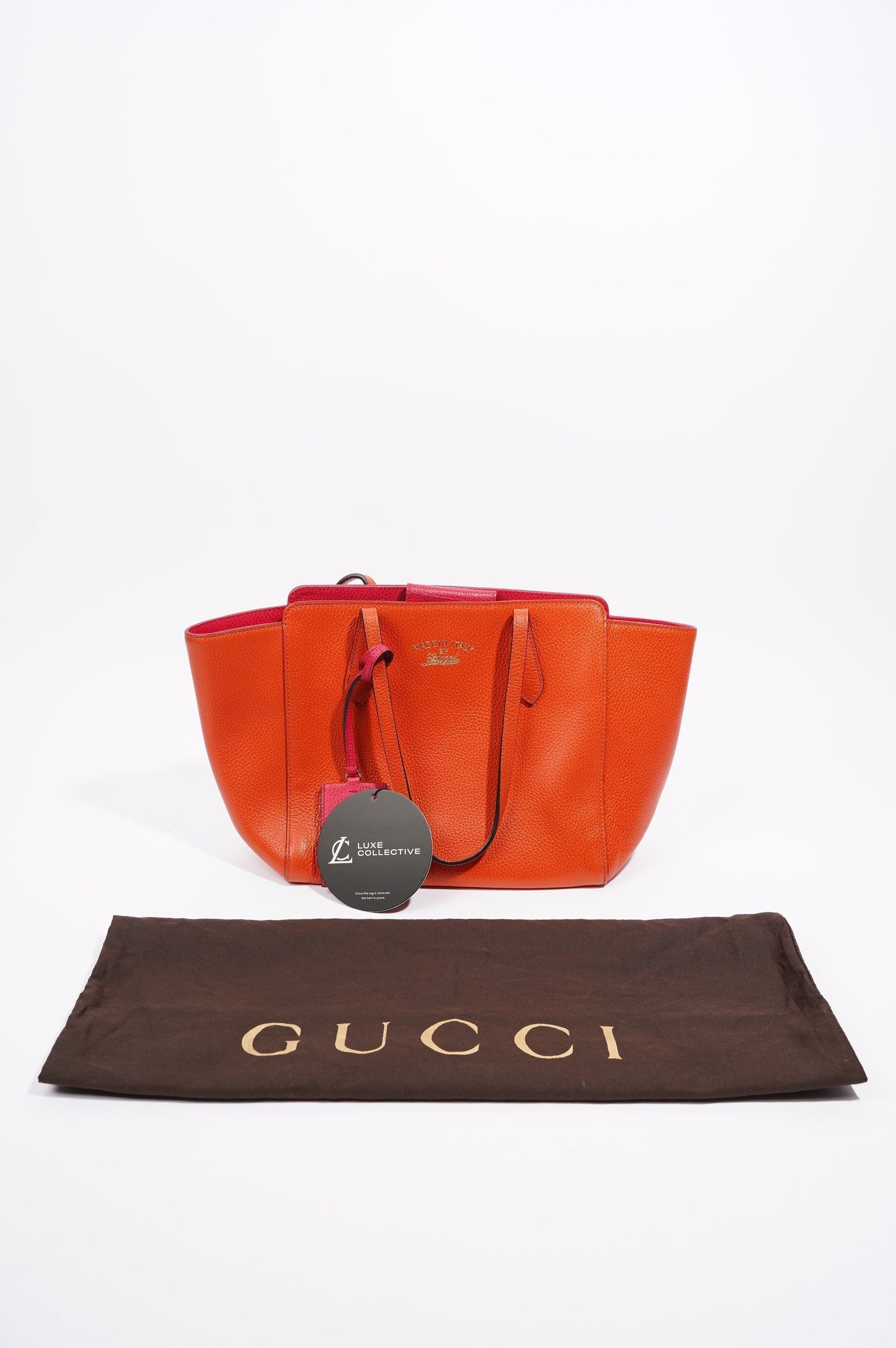 Gucci Womens Swing Tote Burnt Orange