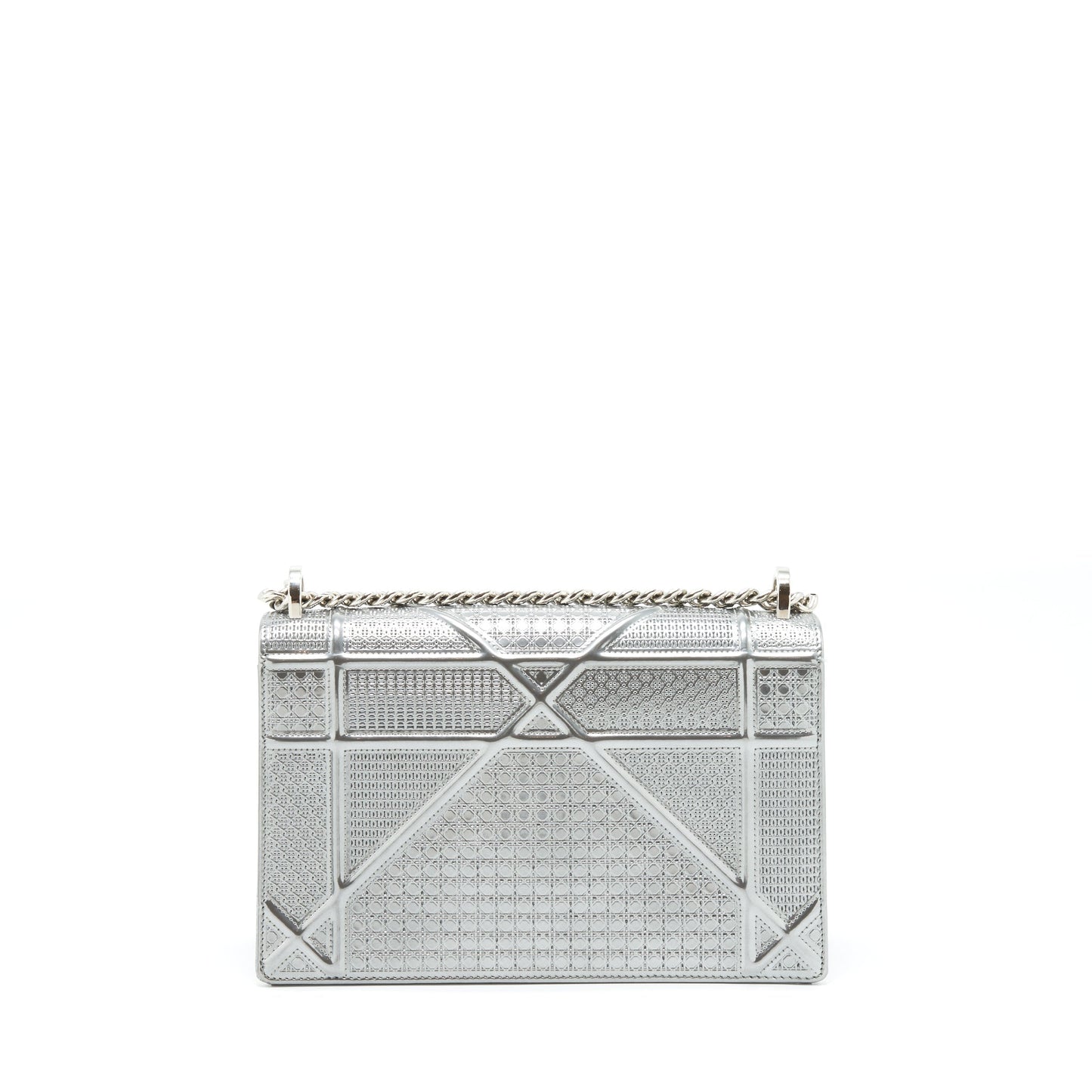 Dior Medium Diorama Metallic Sliver