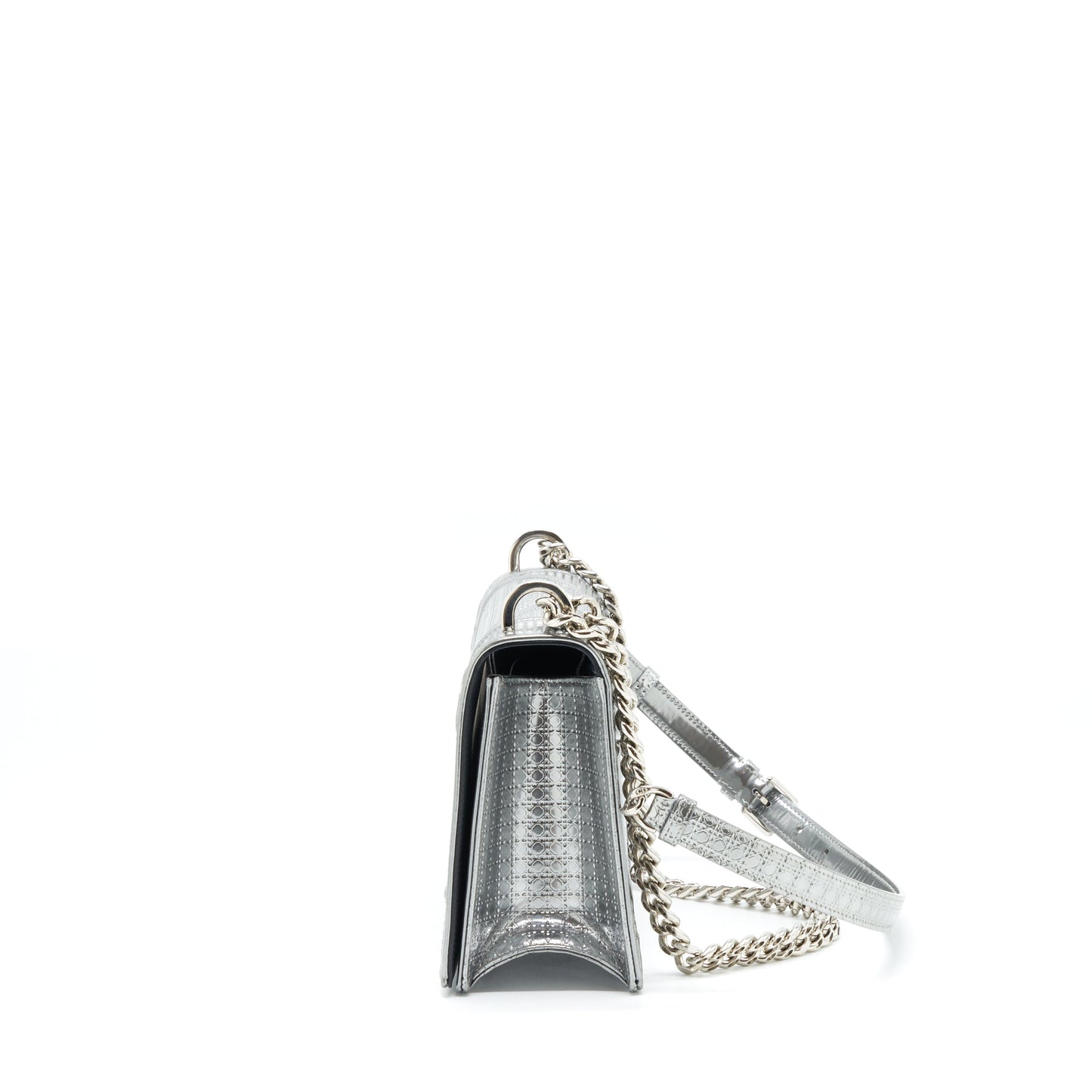 Dior Medium Diorama Metallic Sliver