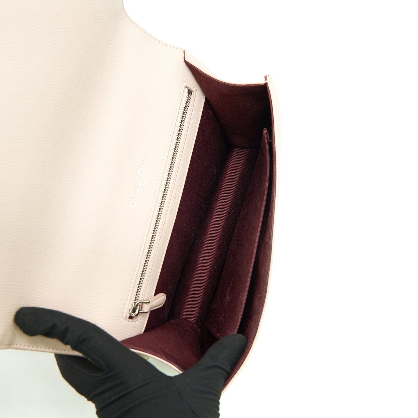 Dior Medium Diorama Purse Grained Calfskin beige