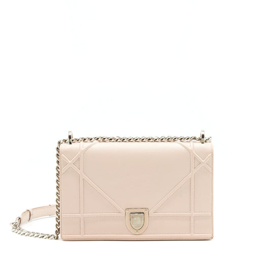 Dior Medium Diorama Purse Grained Calfskin beige