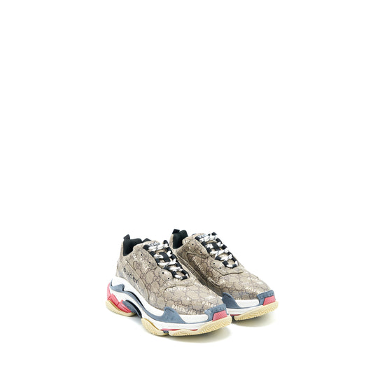 Gucci x Balenciaga Size 39 Triple S The Hacker Project Polyester/Rubber Multicolour