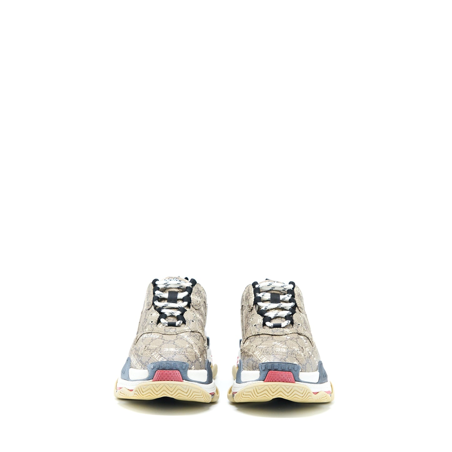 Gucci x Balenciaga Size 39 Triple S The Hacker Project Polyester/Rubber Multicolour