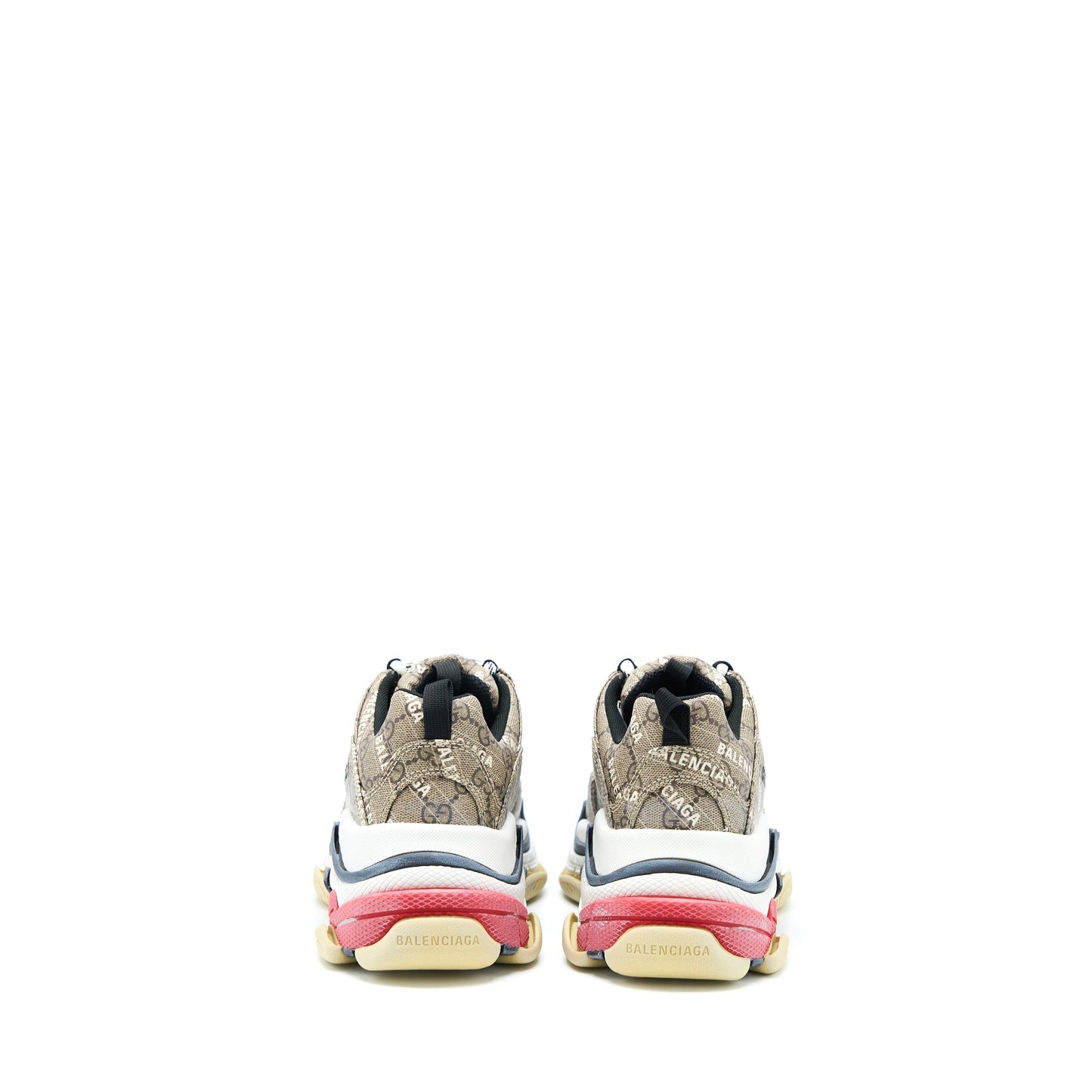 Gucci x Balenciaga Size 39 Triple S The Hacker Project Polyester/Rubber Multicolour
