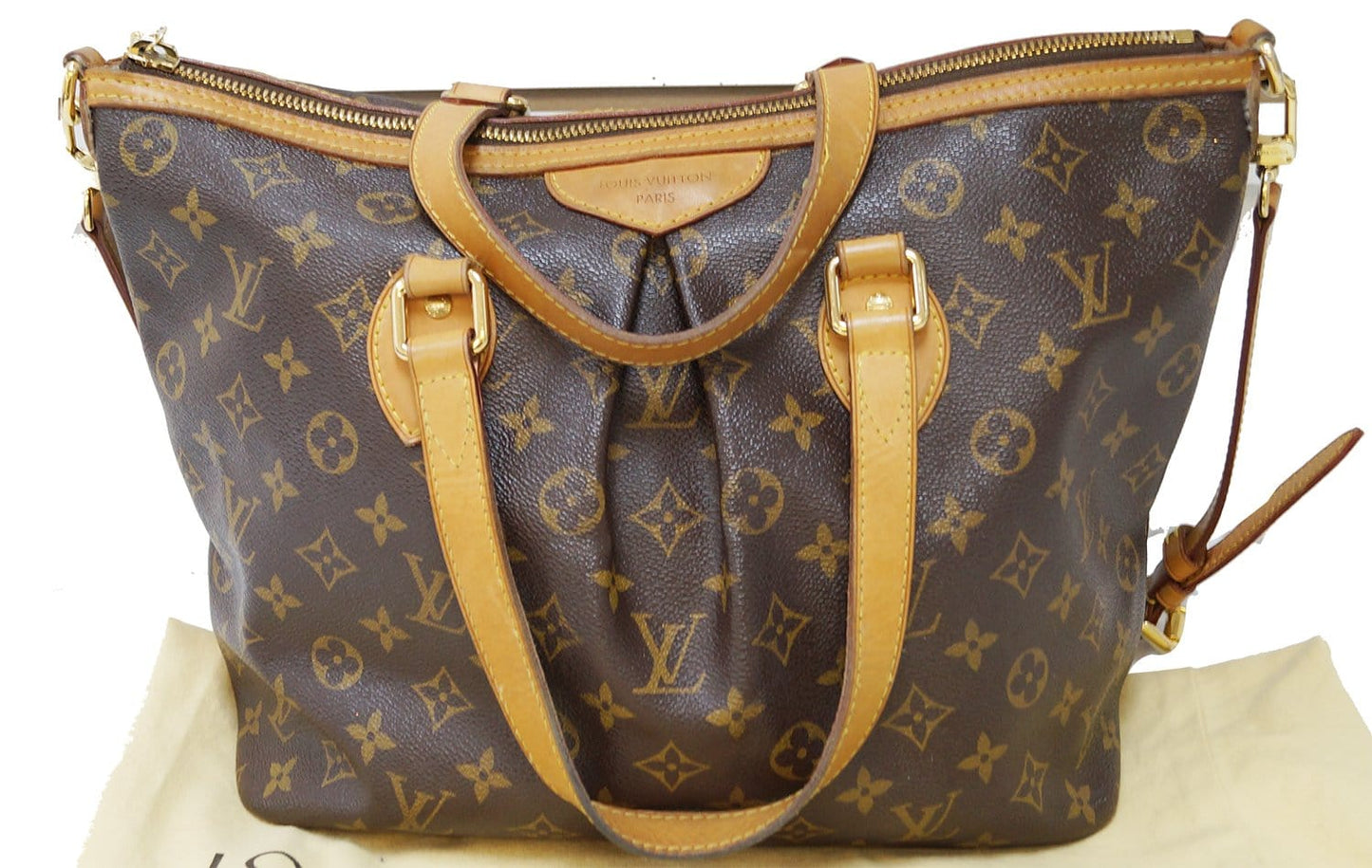 LOUIS VUITTON Monogram Canvas Palermo PM Brown Shoulder Bag