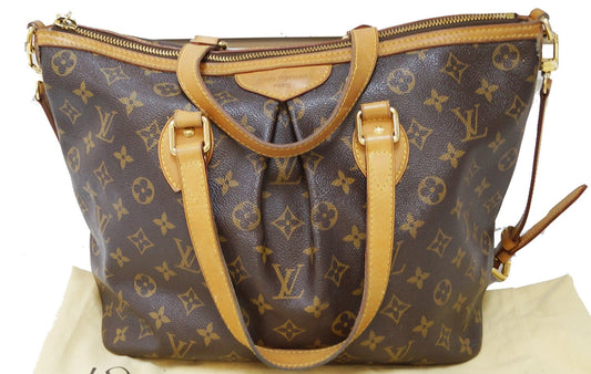LOUIS VUITTON Monogram Canvas Palermo PM Brown Shoulder Bag