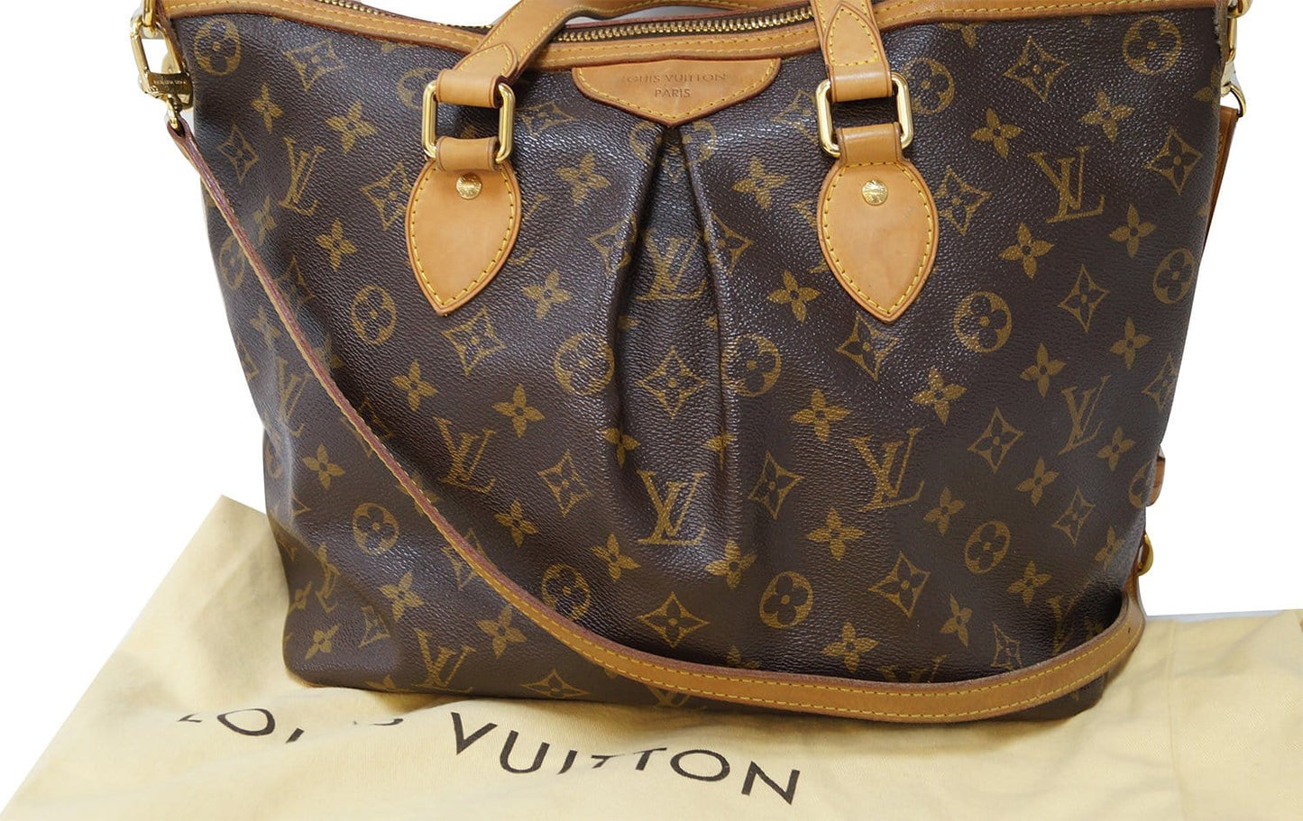 LOUIS VUITTON Monogram Canvas Palermo PM Brown Shoulder Bag