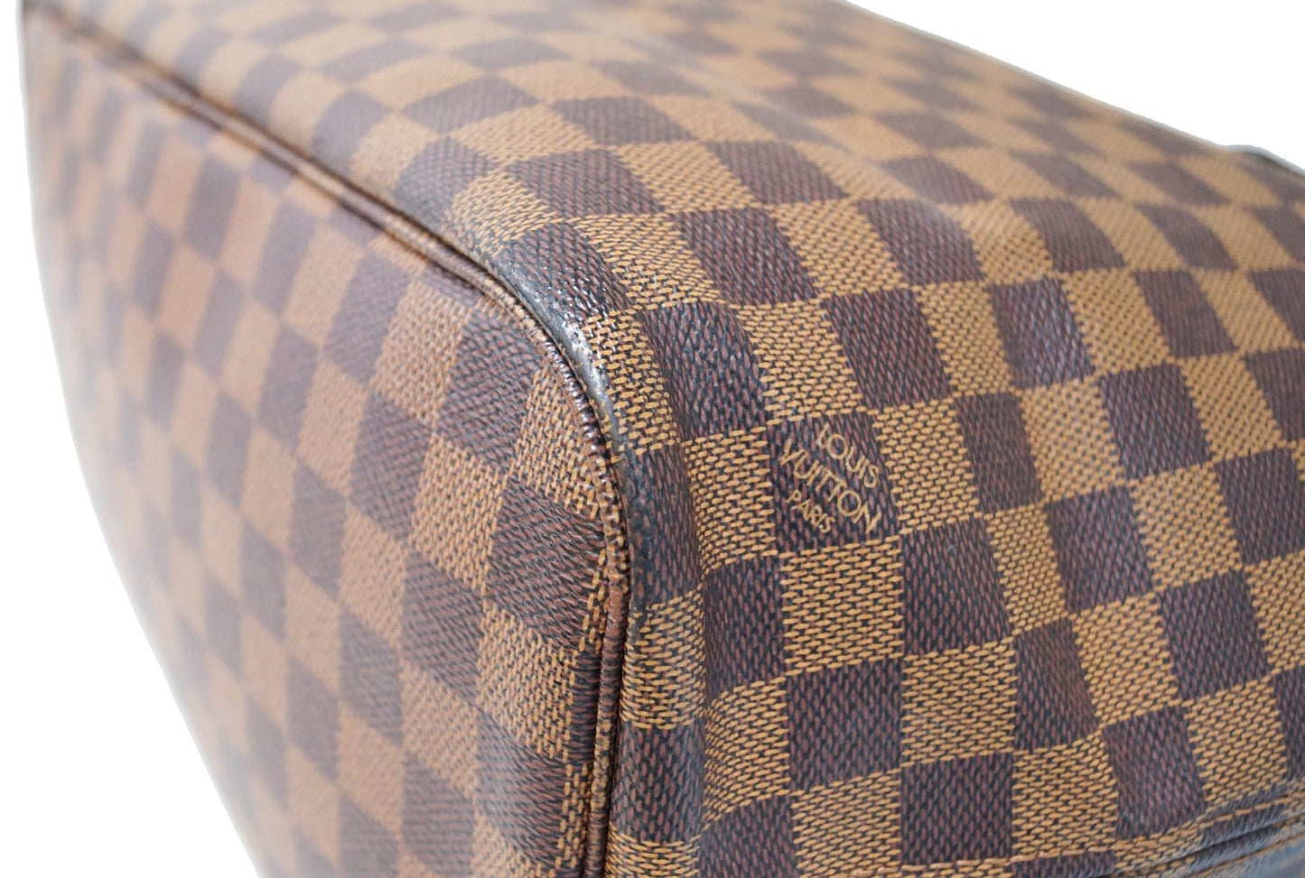 LOUIS VUITTON Damier Ebene Neverfull MM Shoulder Bag