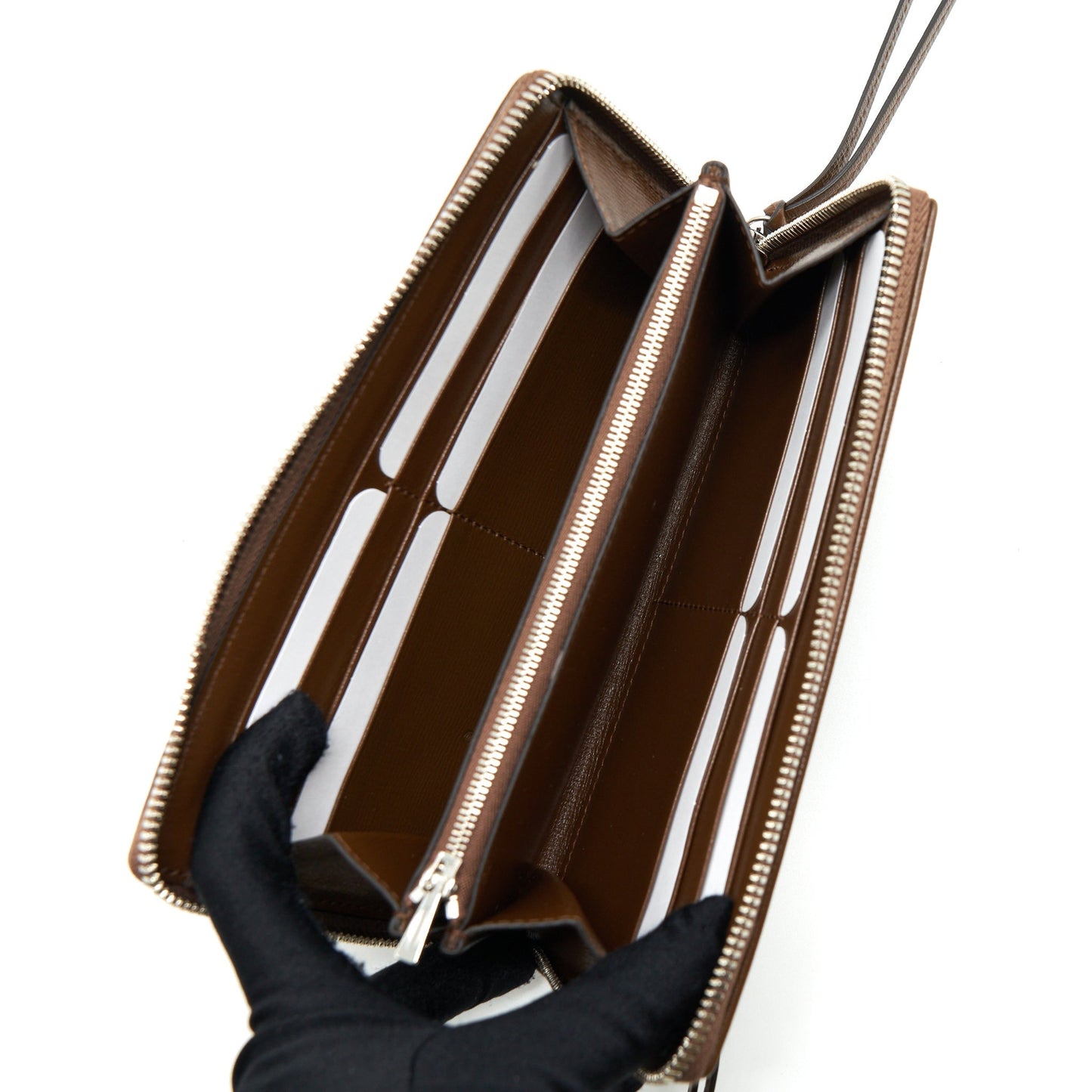 Gucci x Balenciaga Brown 2021 Classic Zip Long Wallet