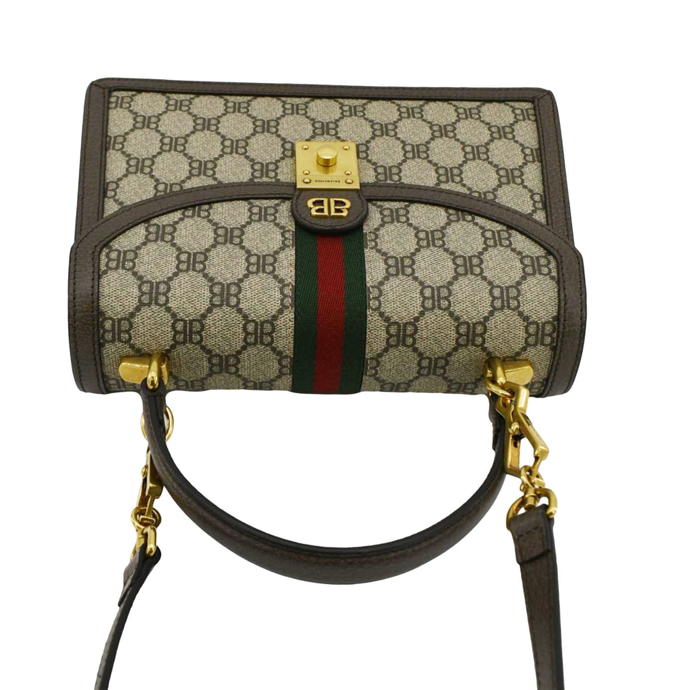 GUCCI X BALENCIAGA The Hacker Project Web BB Supreme Shoulder Bag Beige 680119