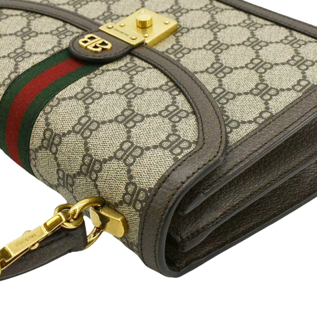 GUCCI X BALENCIAGA The Hacker Project Web BB Supreme Shoulder Bag Beige 680119