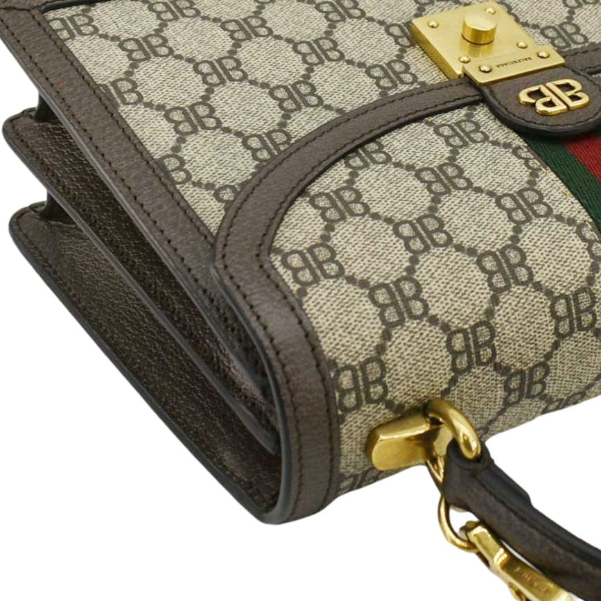 GUCCI X BALENCIAGA The Hacker Project Web BB Supreme Shoulder Bag Beige 680119