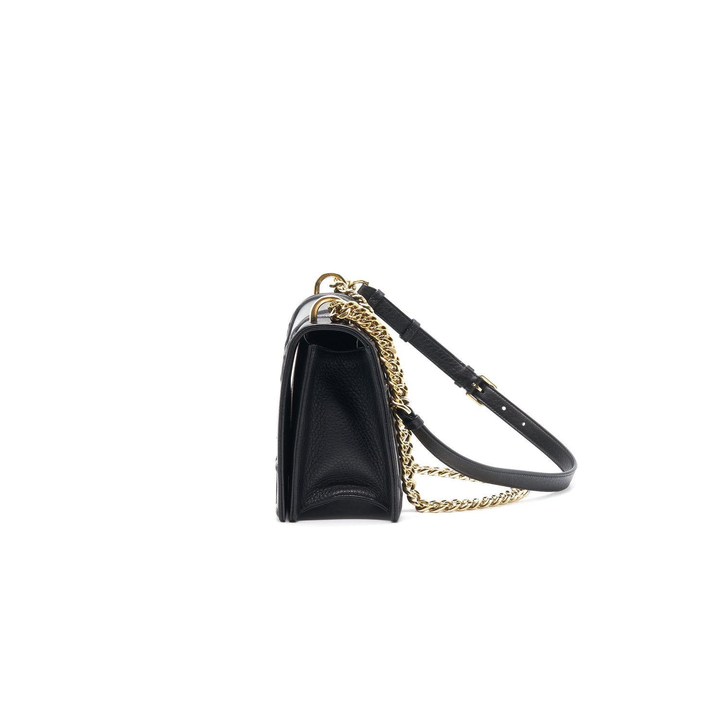 DIOR MEDIUM DIORAMA CALFSKIN SHOULDER BAG BLACK