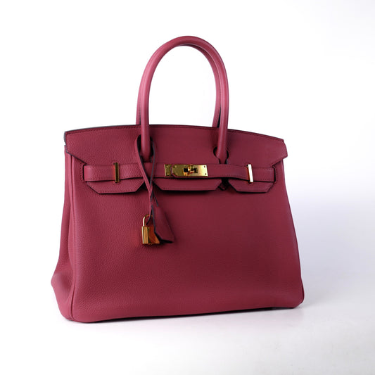 Hermes Birkin 30 Togo Burgundy - A Stamp