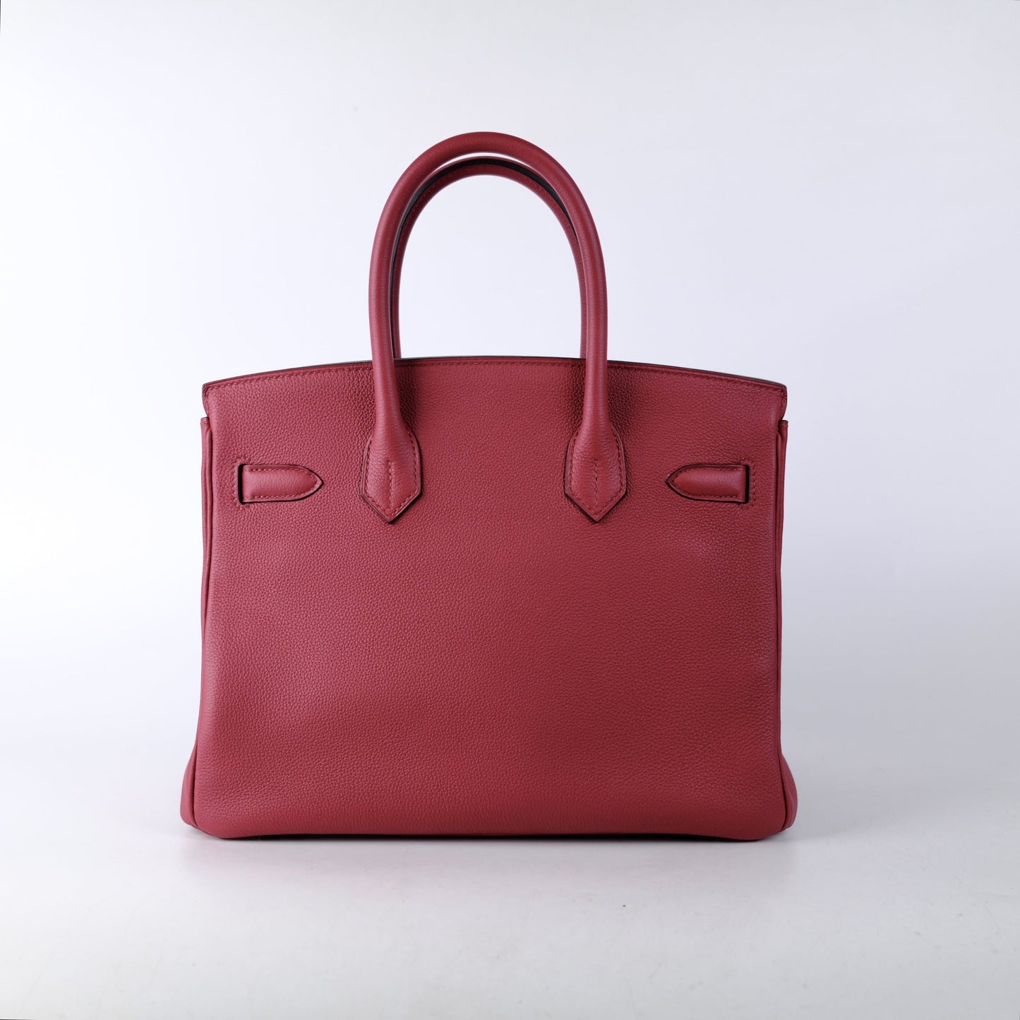 Hermes Birkin 30 Togo Burgundy - A Stamp