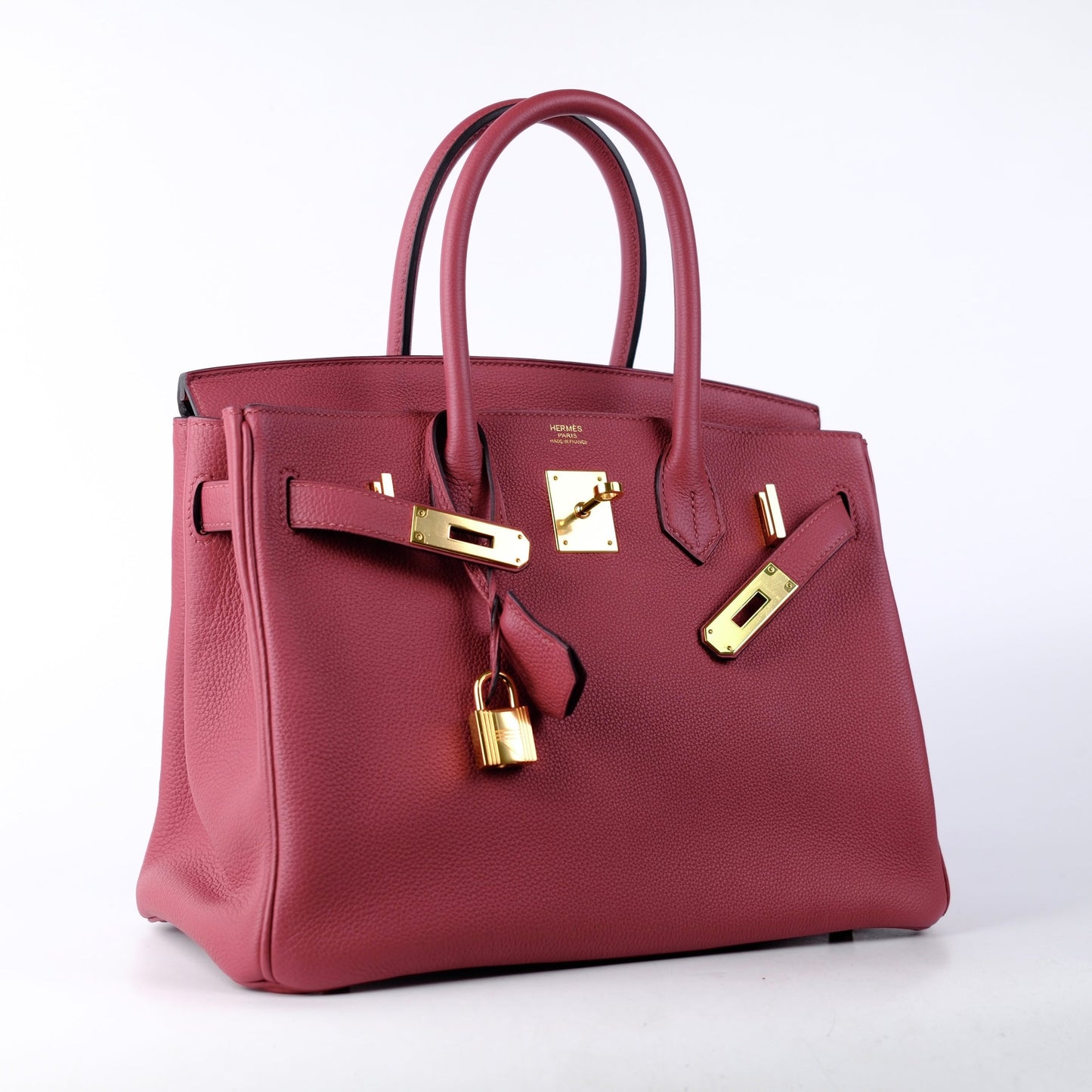 Hermes Birkin 30 Togo Burgundy - A Stamp