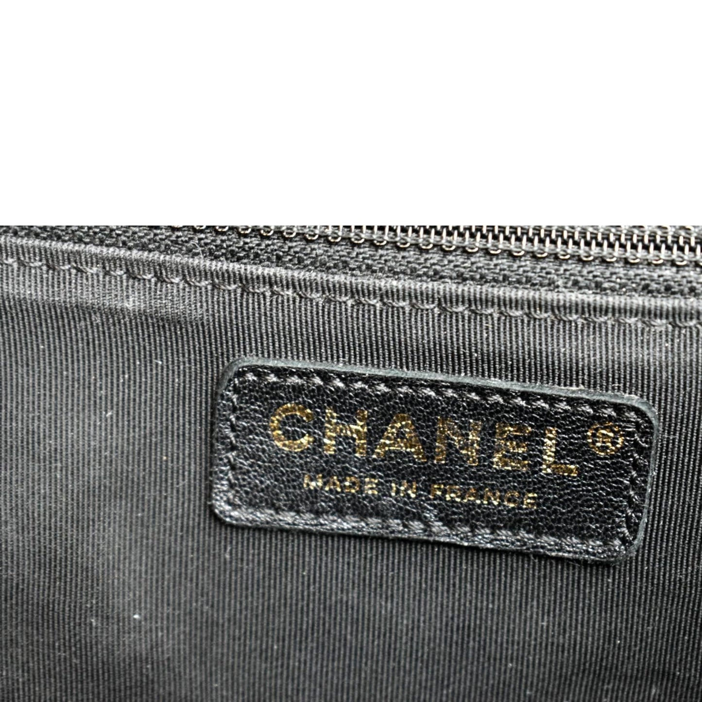 CHANEL Boy New Medium Chevron Caviar Shoulder Bag Black